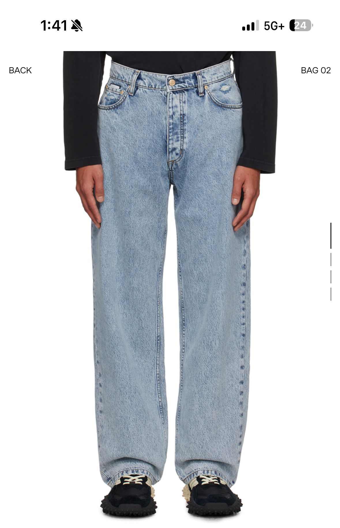 image of Eytys New W/tag Benz Light Stone Wash Jean, Women's (Size 27)