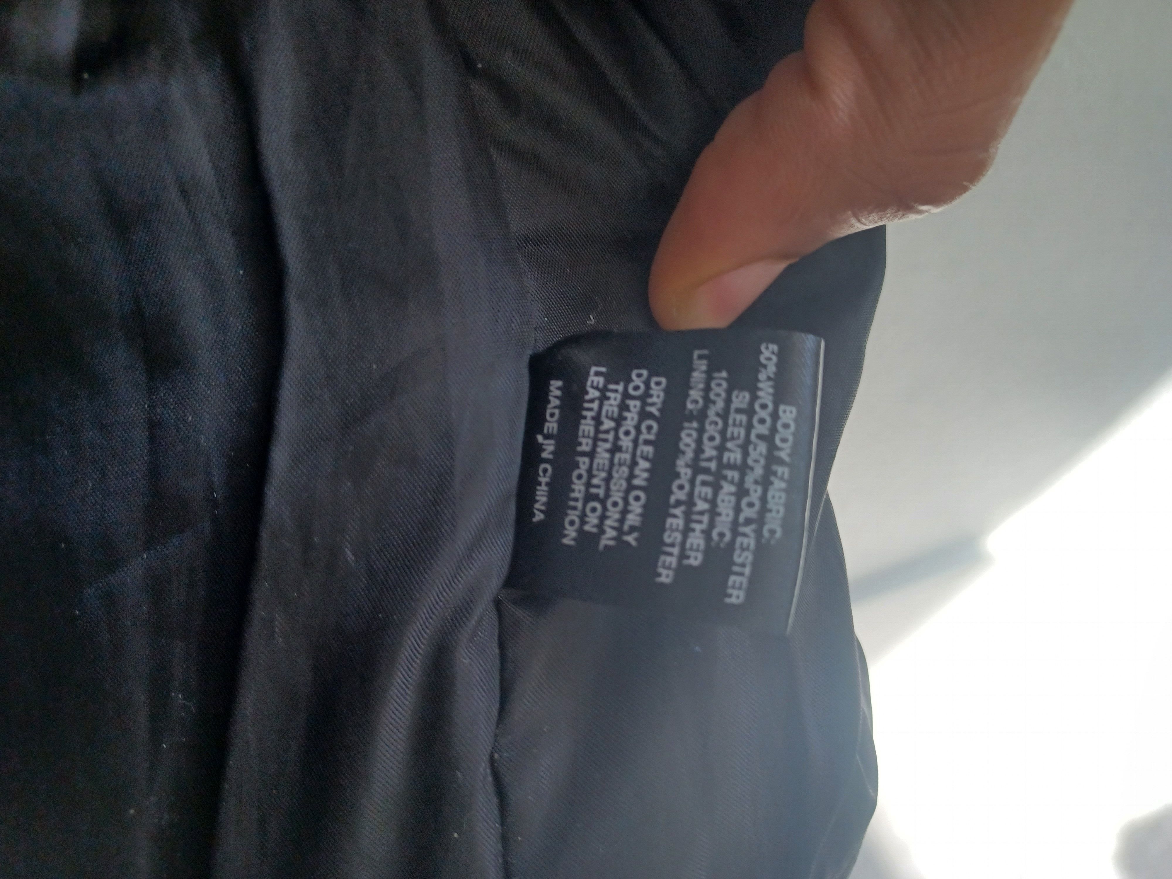 Black Scale Leather sleeved bomber Size US XXL / EU 58 / 5 - 5 Thumbnail