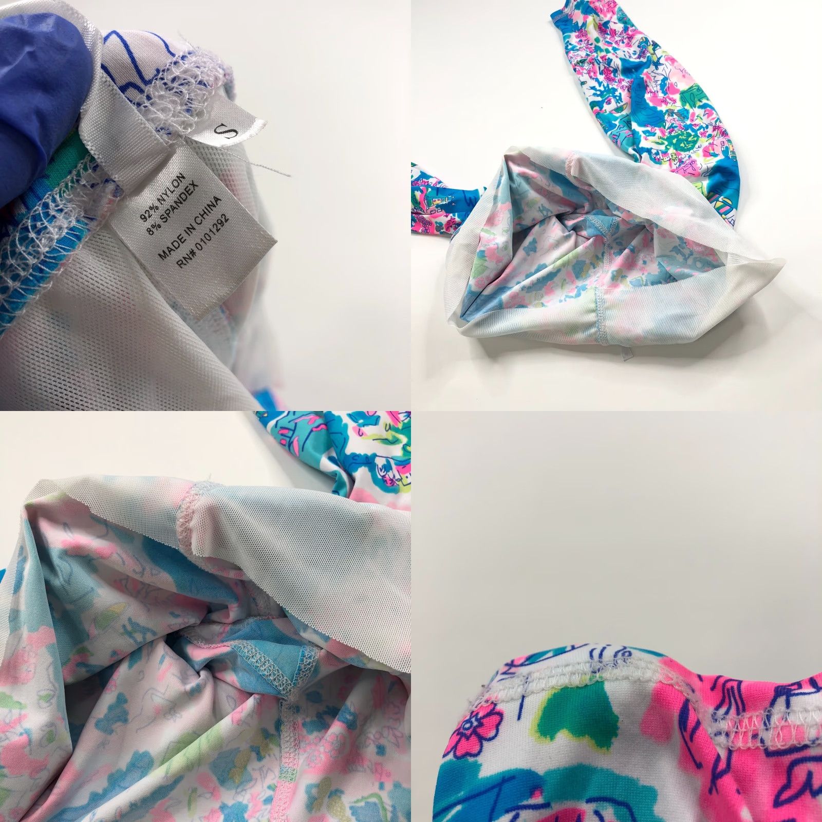 Vintage Lulu B Small (Fit 26W 19L) Athleisure Travel Capri Pants All Over Print Size 28" / US 6 / IT 42 - 8 Thumbnail