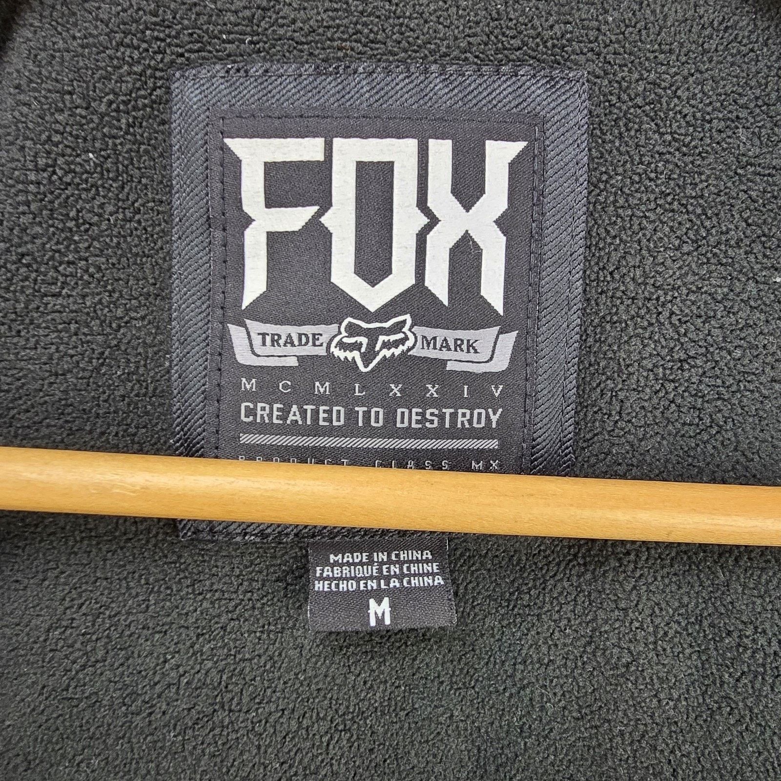 Fox Racing Fox Racing Hooded Jacket Mens Medium Gray Vtg Y2K Motocross Size US M / EU 48-50 / 2 - 7 Thumbnail