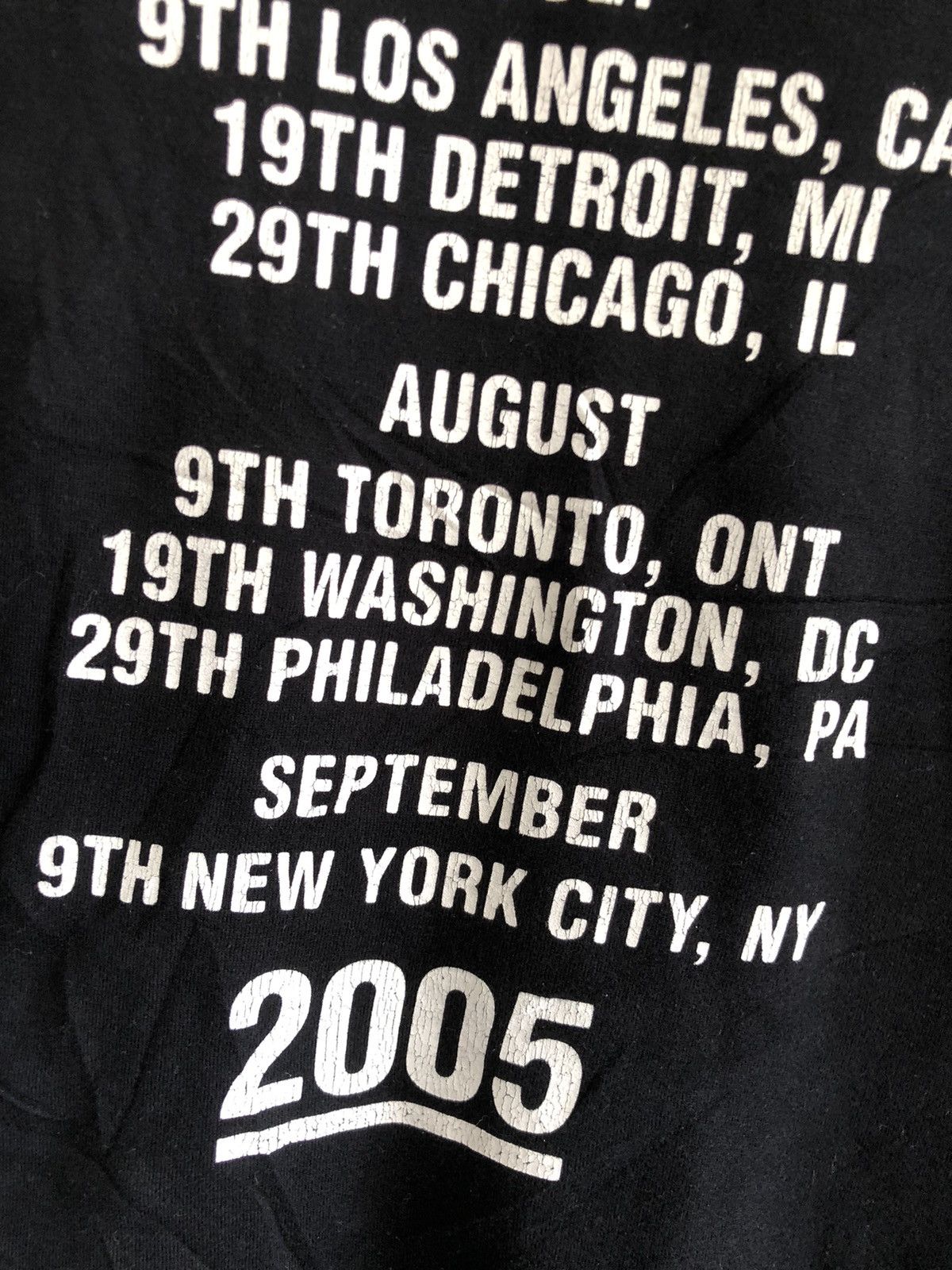 Japanese Brand × Number (N)ine × Vintage VINTAGE NUMBERNINE WORLD TOUR 2005 TEE Size US L / EU 52-54 / 3 - 9 Thumbnail