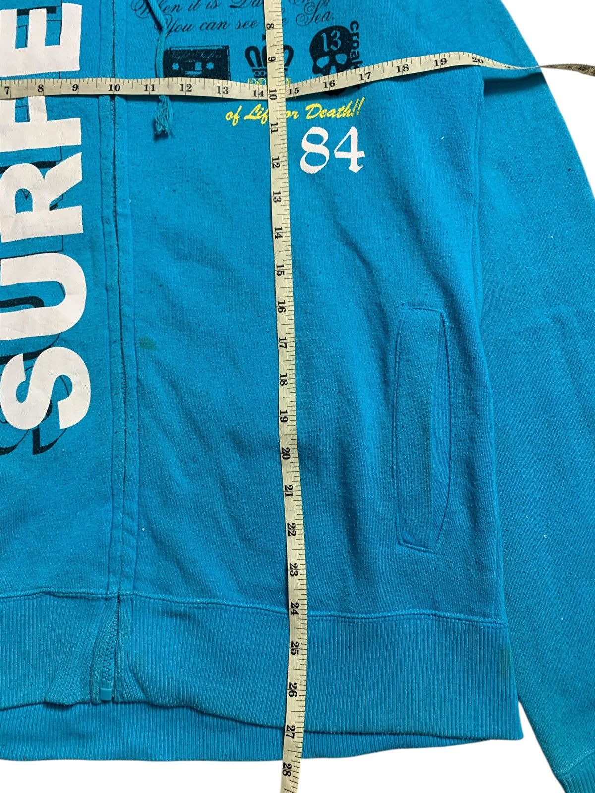 Hysteric Glamour 1990s RUDE GARRET SKULL SURF POEM ZIP HOODIE IFSIX LGB STYLE Size US XL / EU 56 / 4 - 13 Thumbnail