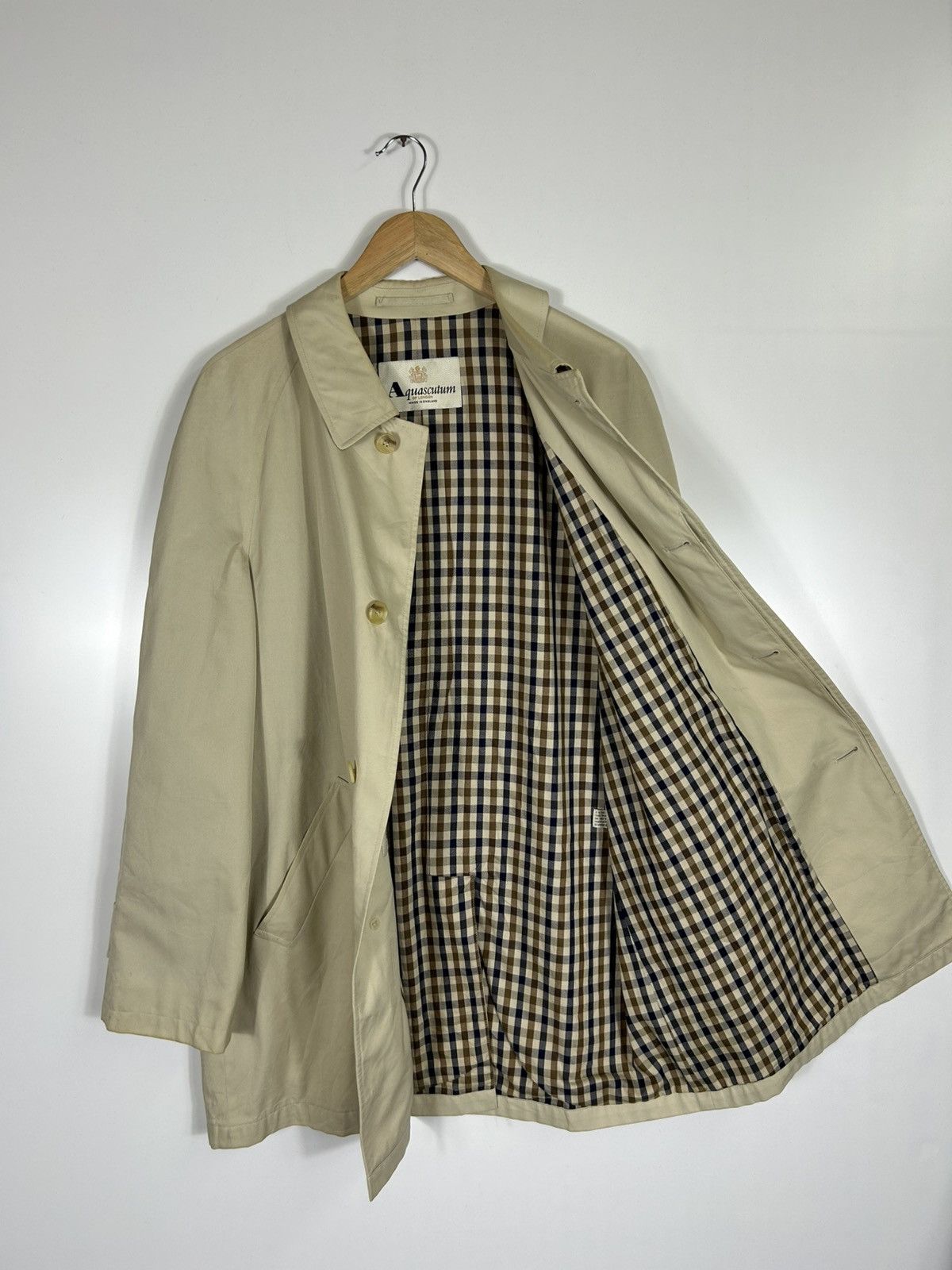Aquascutum × Vintage ⚡️Vintage Aquascutum England Button Coat Jacket Size US M / EU 48-50 / 2 - 1 Thumbnail