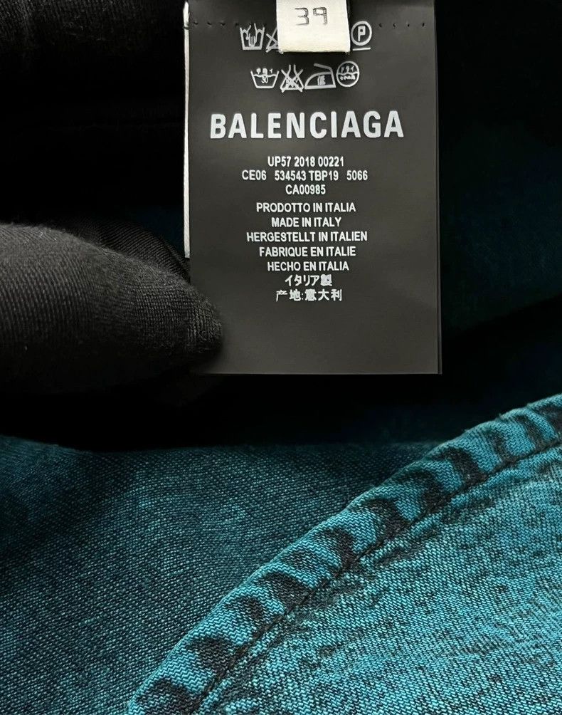 Balenciaga Balenciaga size 39 Lake blue patch pocket washed with old Size US XS / EU 42 / 0 - 4 Thumbnail