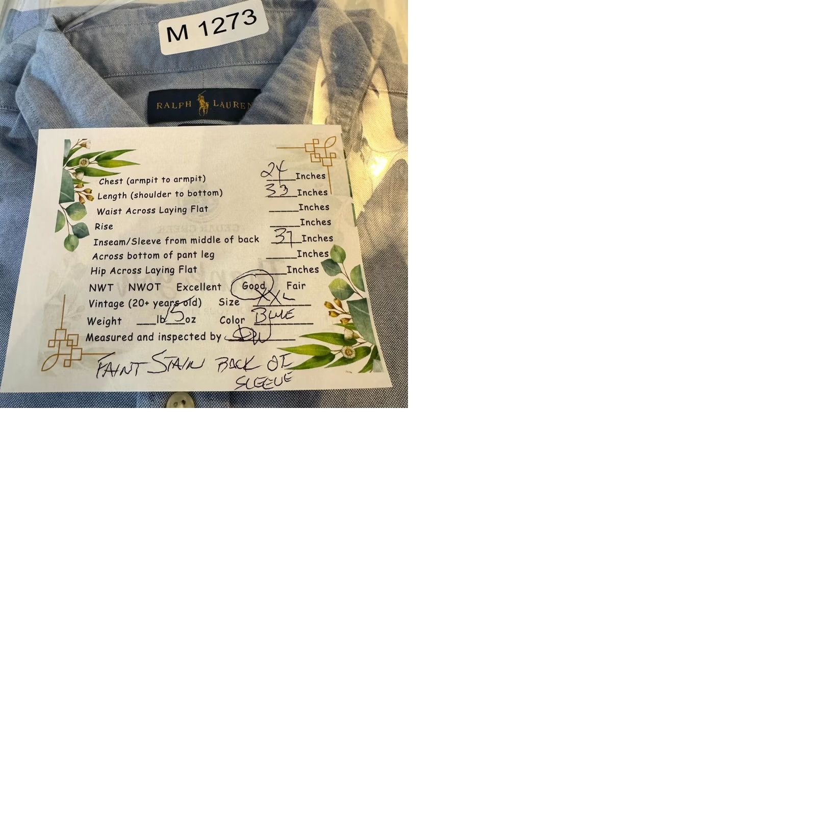 Ralph Lauren VINTAGE Size US XXL / EU 58 / 5 - 10 Thumbnail