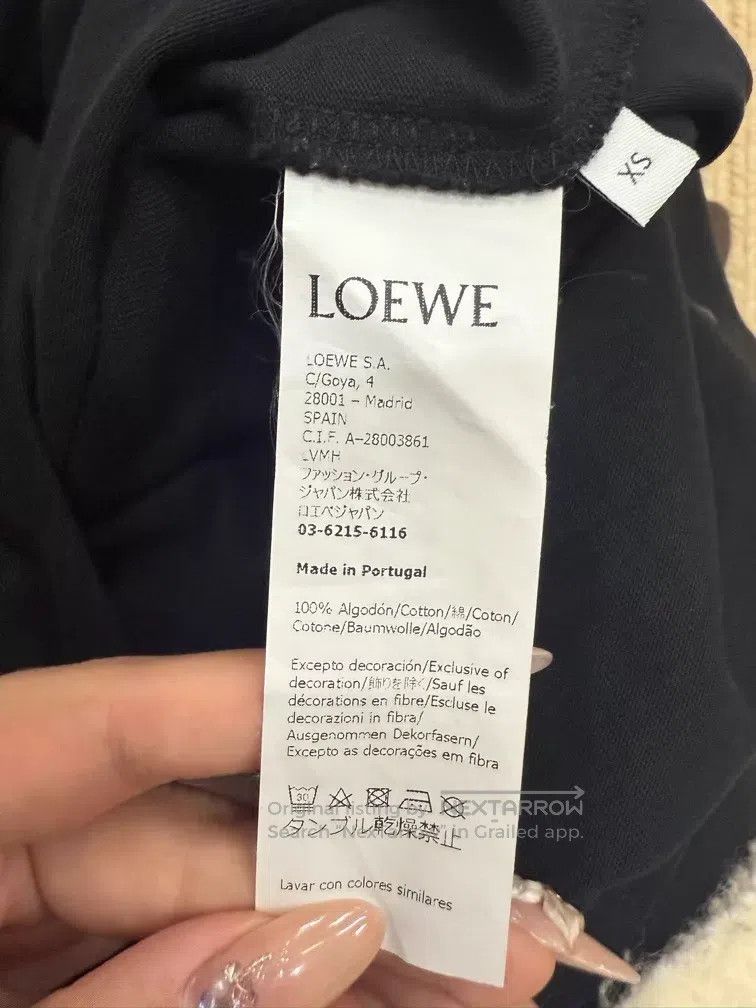 Loewe Loewe Solid Round Neck Loose T-Shirt - Women's - Black Size XS / US 0-2 / IT 36-38 - 5 Thumbnail