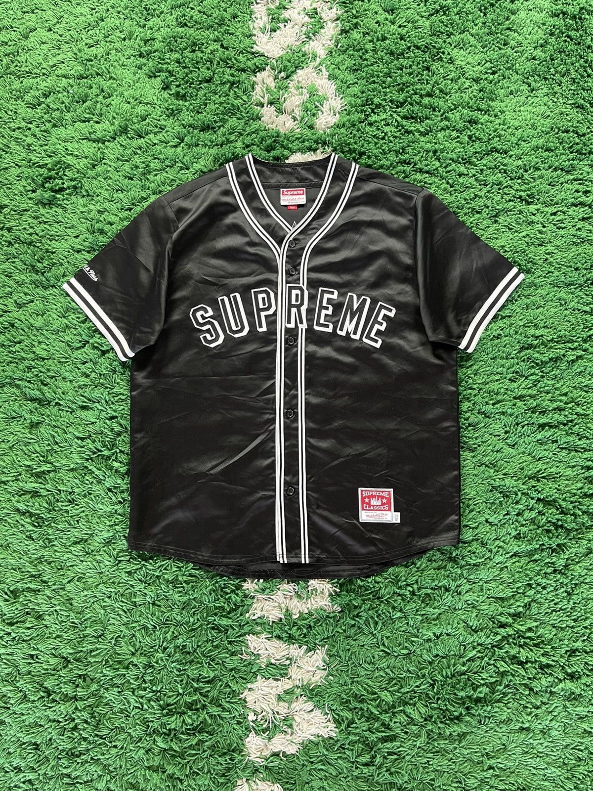 p*c様 Mitchell & Ness Supreme Classics sh Supreme Mitchell & Ness Quilted Sports Jacket (SS22) - $298