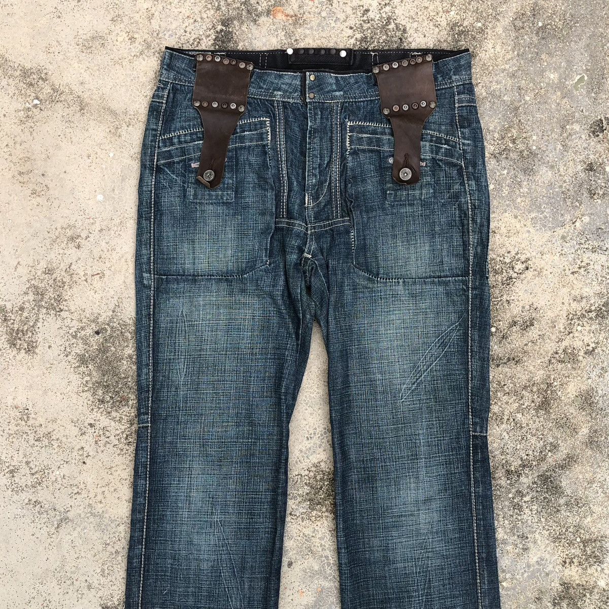 Marithe + Francois Girbaud MARITHE FRANCOIS GIRBAUD Straight Cut Denim Jeans Size US 32 / EU 48 - 2 Thumbnail