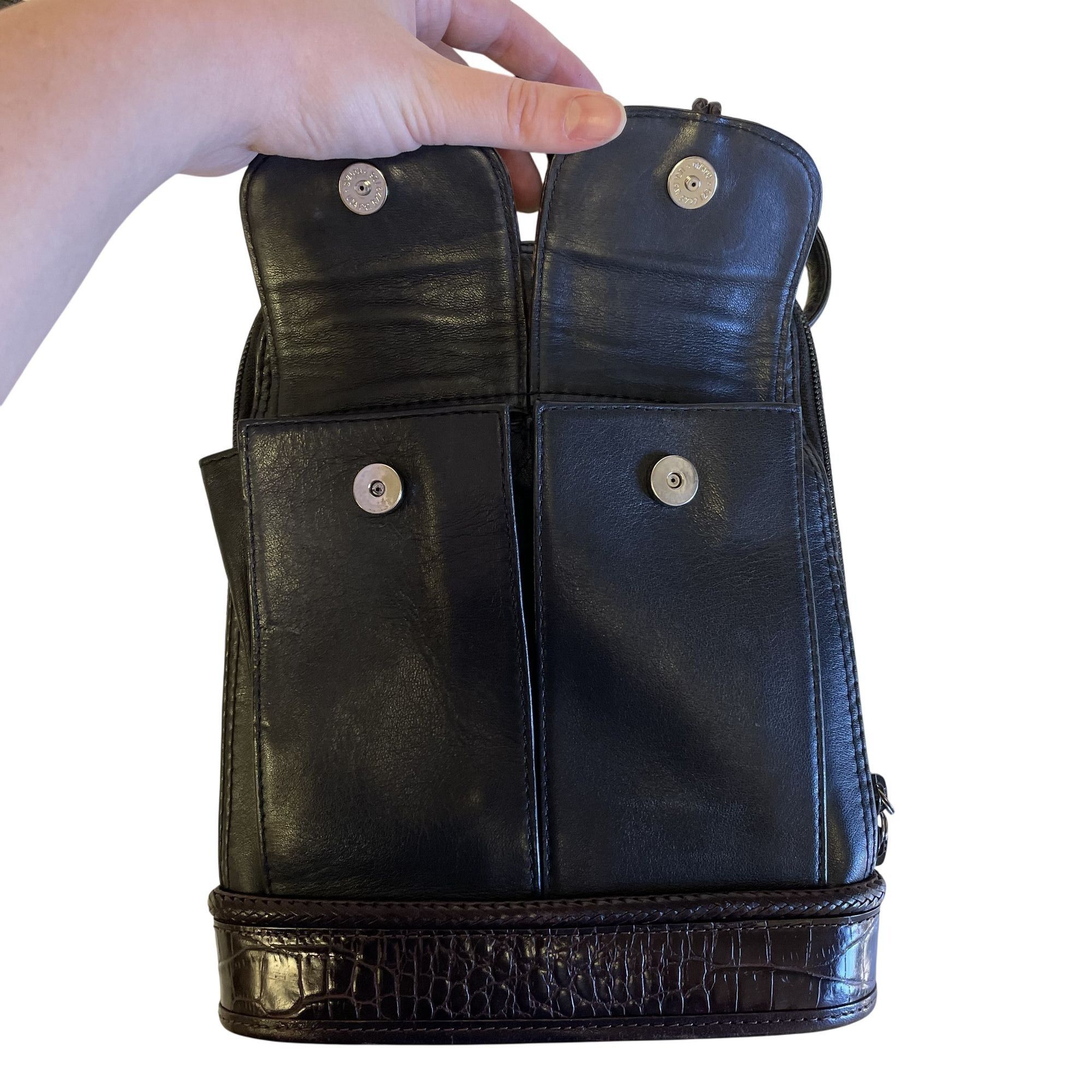 Brighton Brighton ONE WORLD 2 Tone Leather Crocodile Grain Purse Size ONE SIZE - 5 Thumbnail