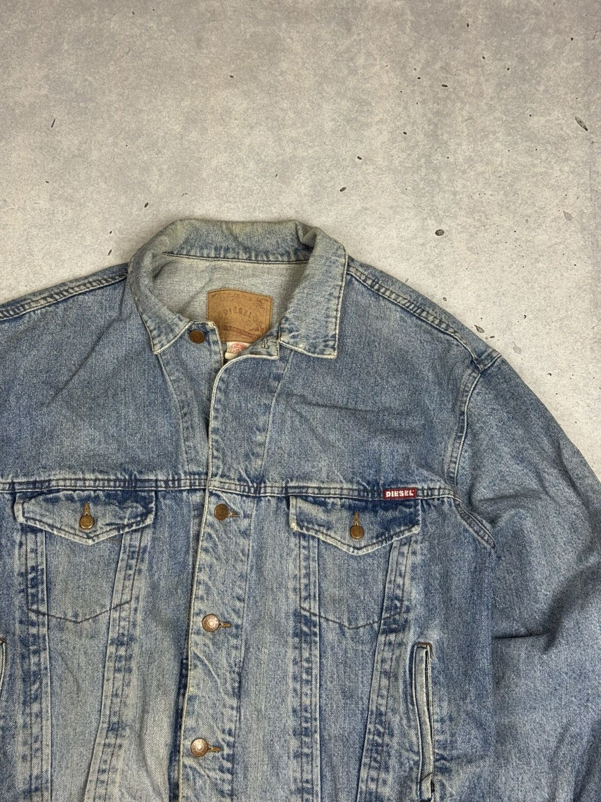 Diesel Vintage Diesel Denim Trucker Jacket Avant Garde Y2K Size US XL / EU 56 / 4 - 3 Thumbnail