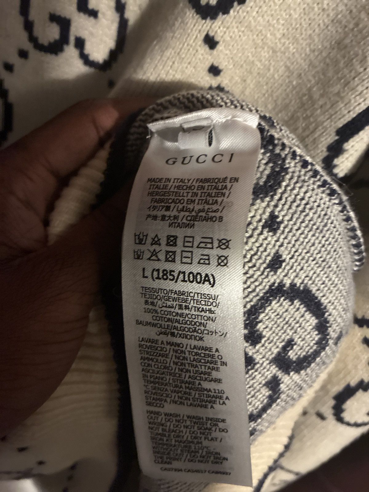Gucci Gucci gg sweater “ivory” Size US L / EU 52-54 / 3 - 5 Thumbnail