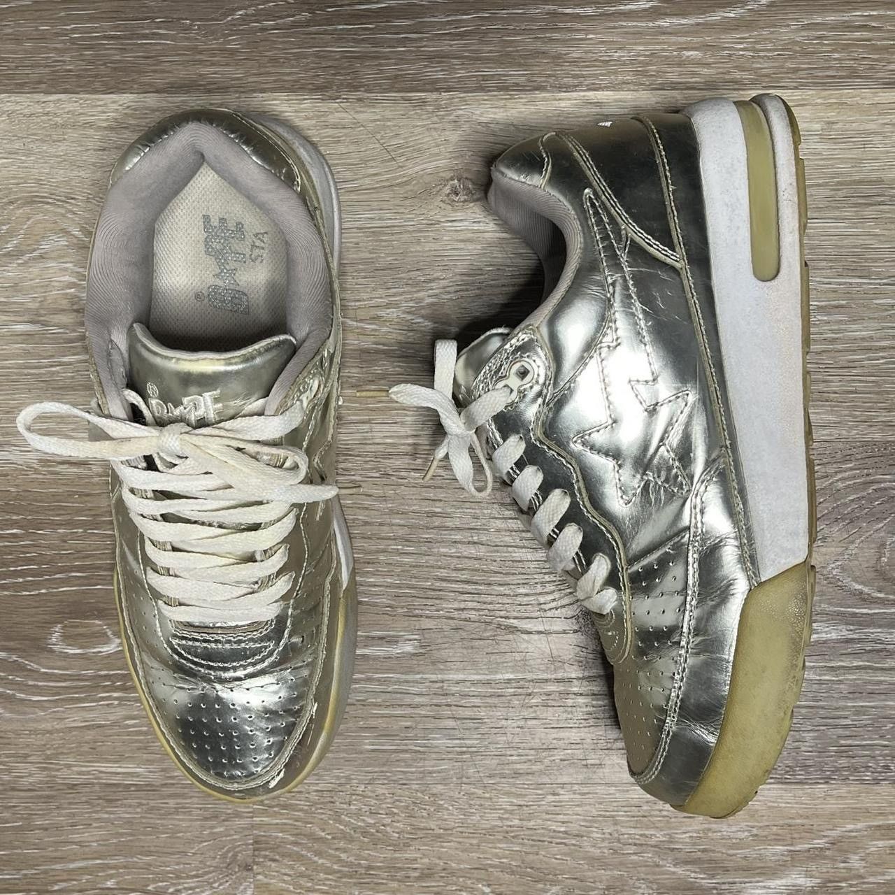 Bape y2k silver bape roadsta Size US 8.5 / EU 41-42 - 2 Thumbnail