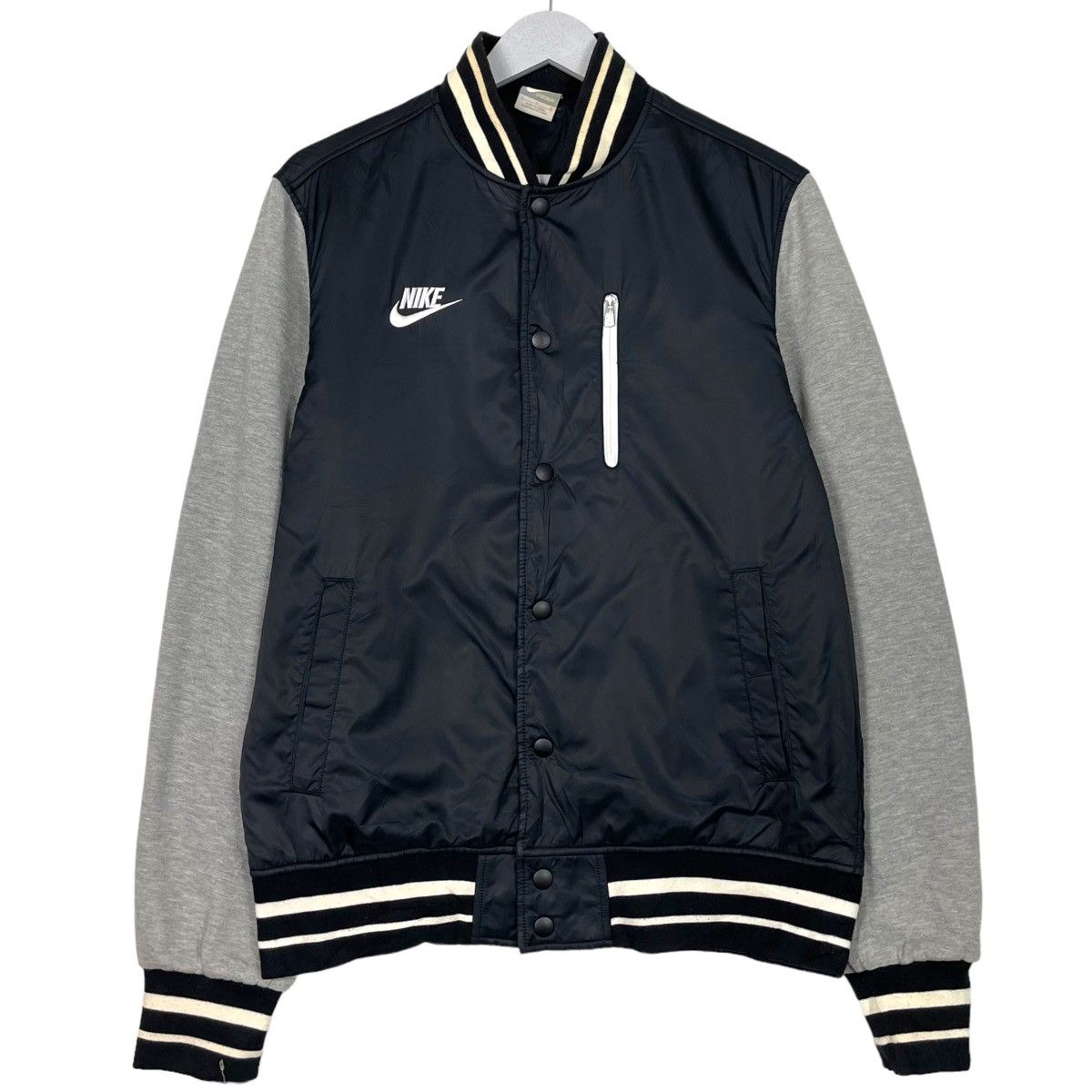 Nike 💥NIKE Y2K SNAP VARSITY JACKET Size US L / EU 52-54 / 3 - 1 Thumbnail