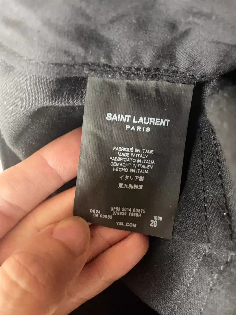 Saint Laurent Paris Saint Laurent Paris D02 side cowhide woven jeans-2506 Size US 28 / EU 44 - 5 Thumbnail