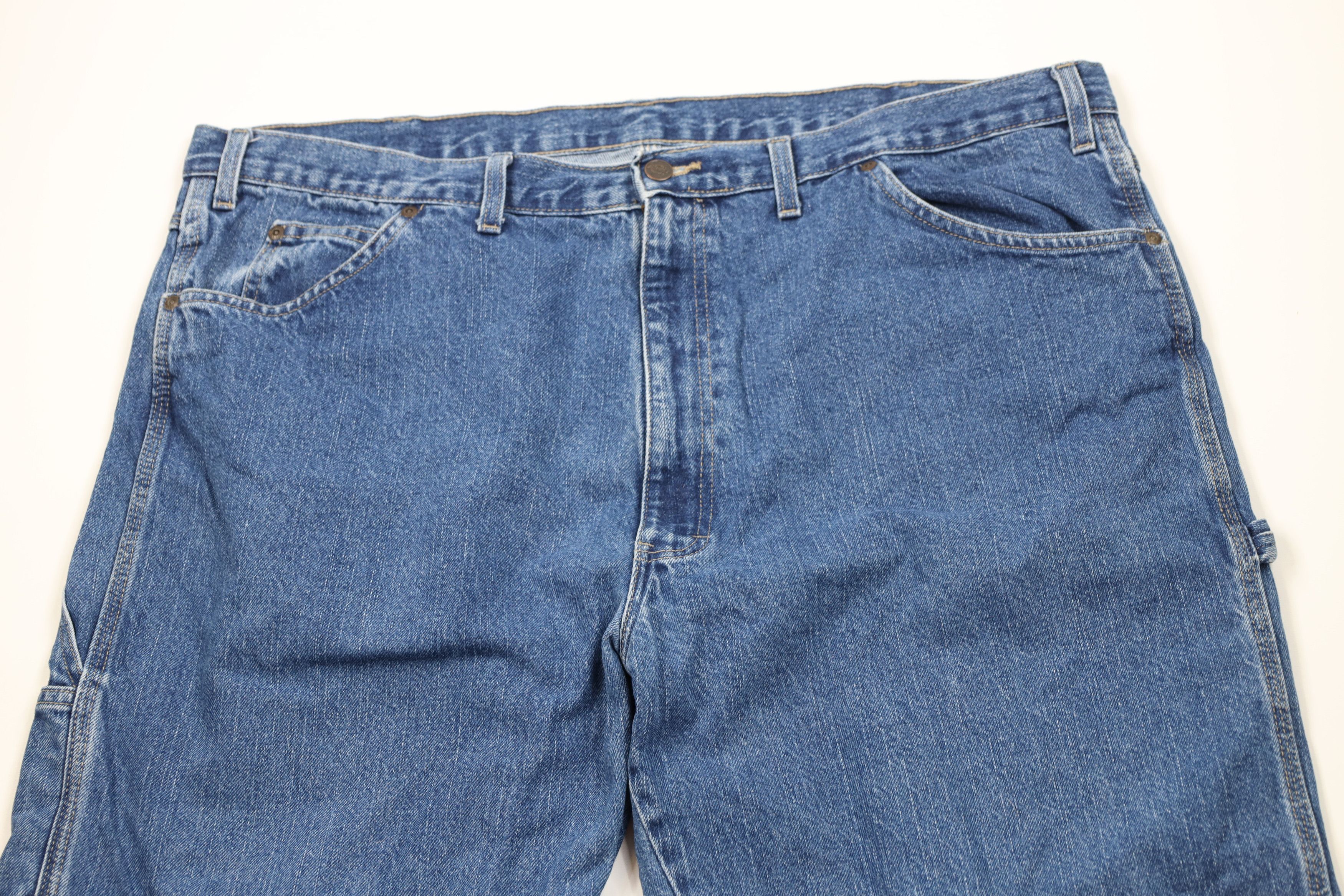 Dickies Vintage Y2K Dickies Spell Out Wide Leg Dungaree Denim Jeans Size US 44 / EU 60 - 2 Thumbnail