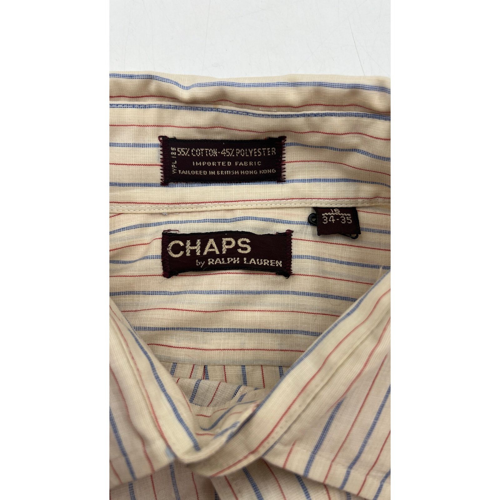 Chaps × Ralph Lauren × Vintage Vintage Ralph Lauren Chaps Button Up Shirt Striped Size US M / EU 48-50 / 2 - 3 Thumbnail