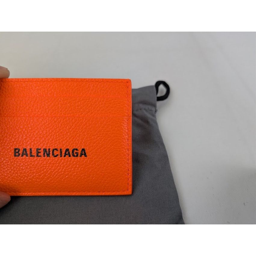 Balenciaga o1rshd1 Q:3 / Size:OS / Cash Card Holder Fluo Orange / Black Size ONE SIZE - 10 Thumbnail