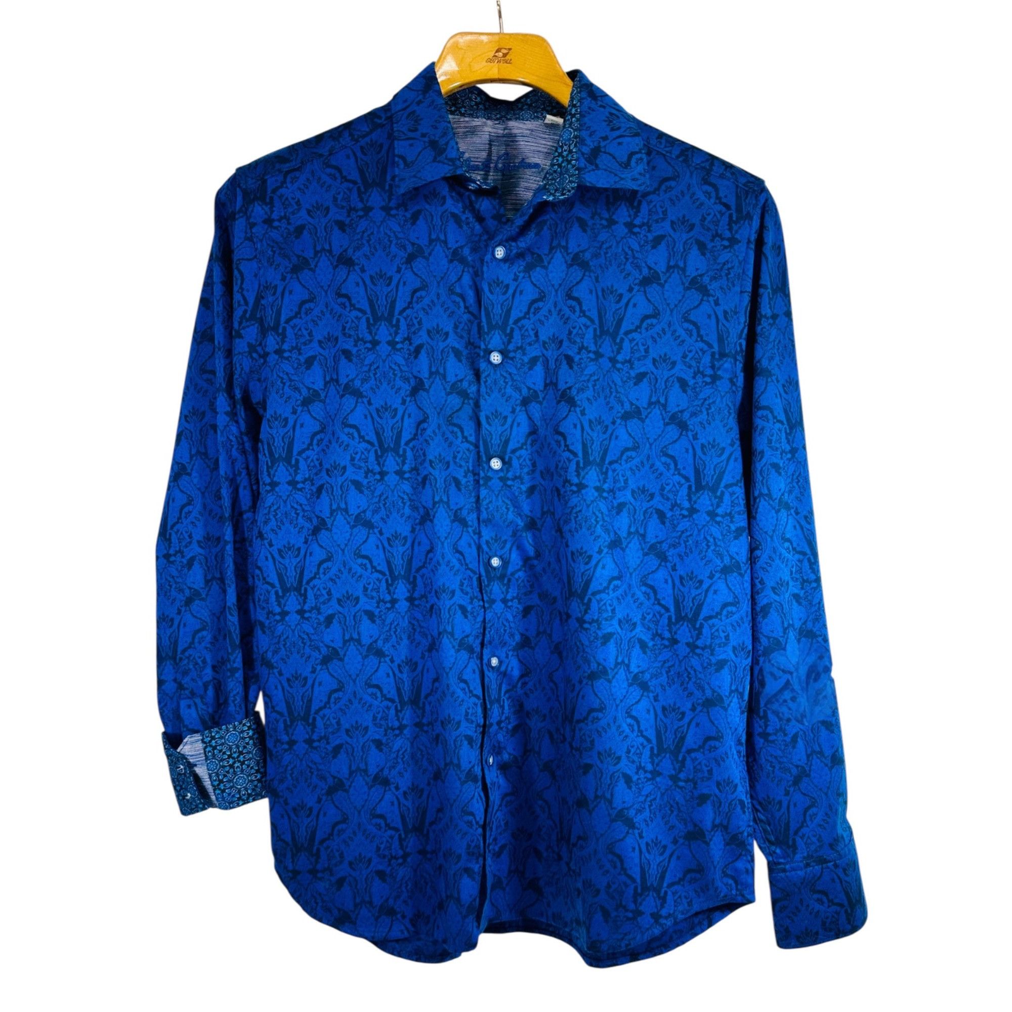 Robert Graham Robert Graham Highland Stretch Mens Jacquard Bright Blue Lon Size US L / EU 52-54 / 3 - 1 Thumbnail