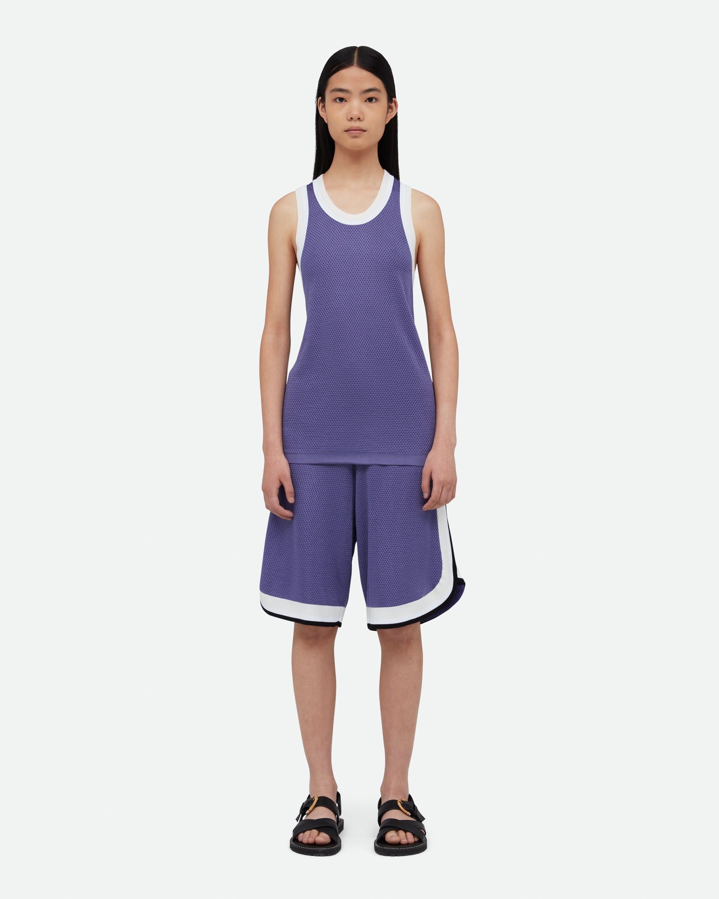 Wales Bonner o1mle0825 Unisex Rio Tank Top in Blue/White Size US XL / EU 56 / 4 - 4 Thumbnail