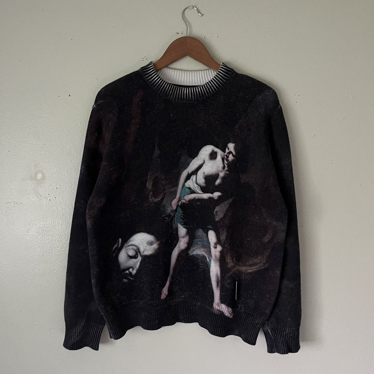 image of M Rc Noir David And Goliath Knit Sweater in Black/Dark, Men's (Size Small)