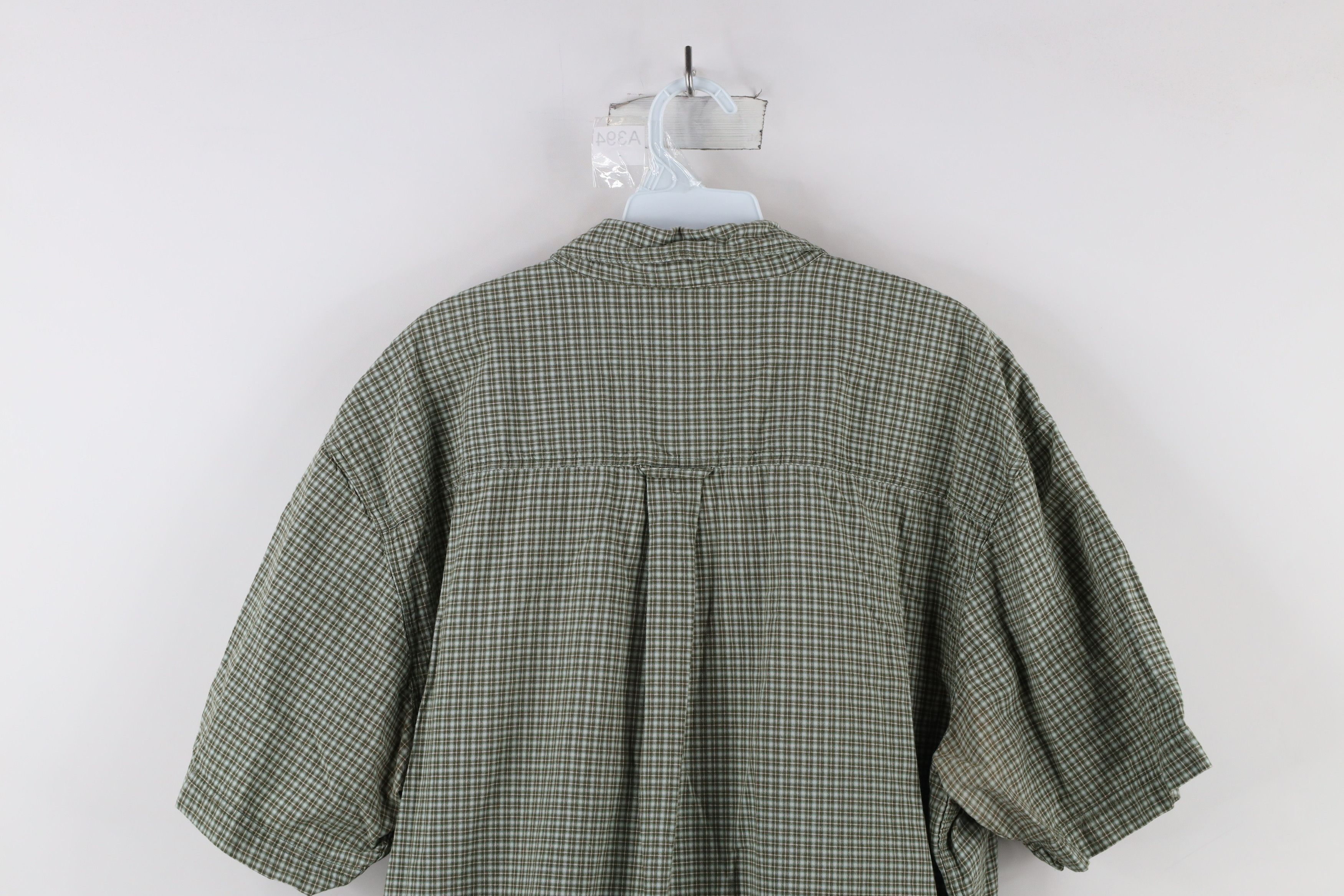 Vintage × Woolrich Woolen Mills Vintage Woolric Spell Out Short Sleeve Button Down Shirt Size US XXL / EU 58 / 5 - 12 Thumbnail