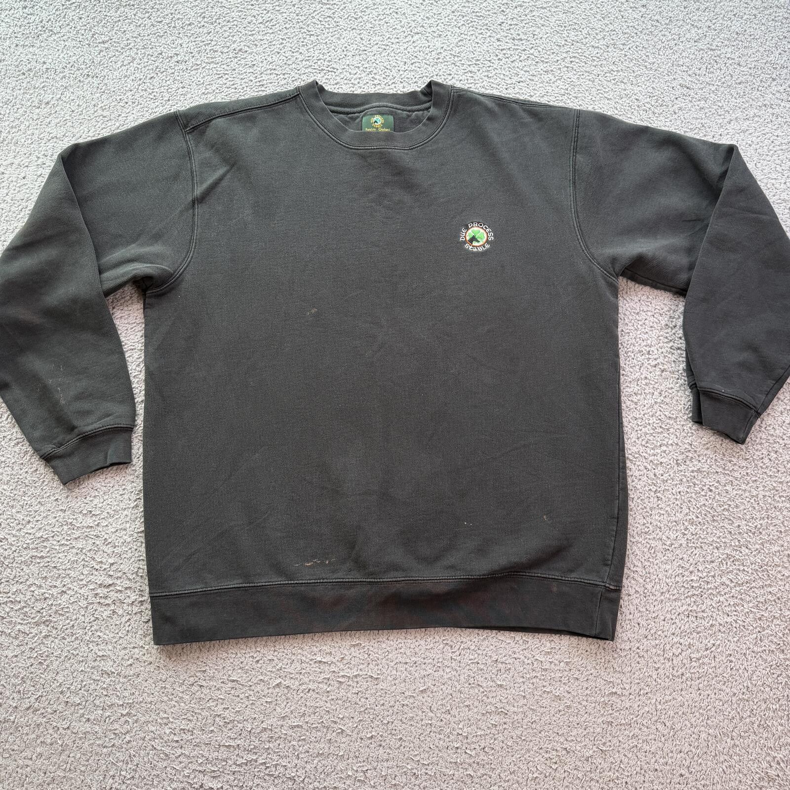 Other Vintage Due Process Stable Embroidered Sweatshirt XL Black Size US XL / EU 56 / 4 - 1 Thumbnail