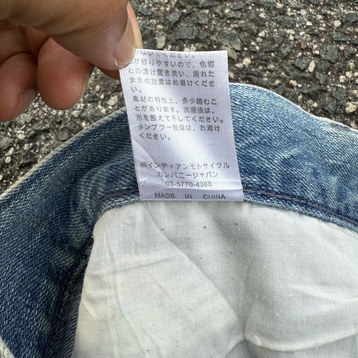 Indian Motorcycle Indian motorcyle jean denim Light wash faded pants Size US 34 / EU 50 - 15 Thumbnail