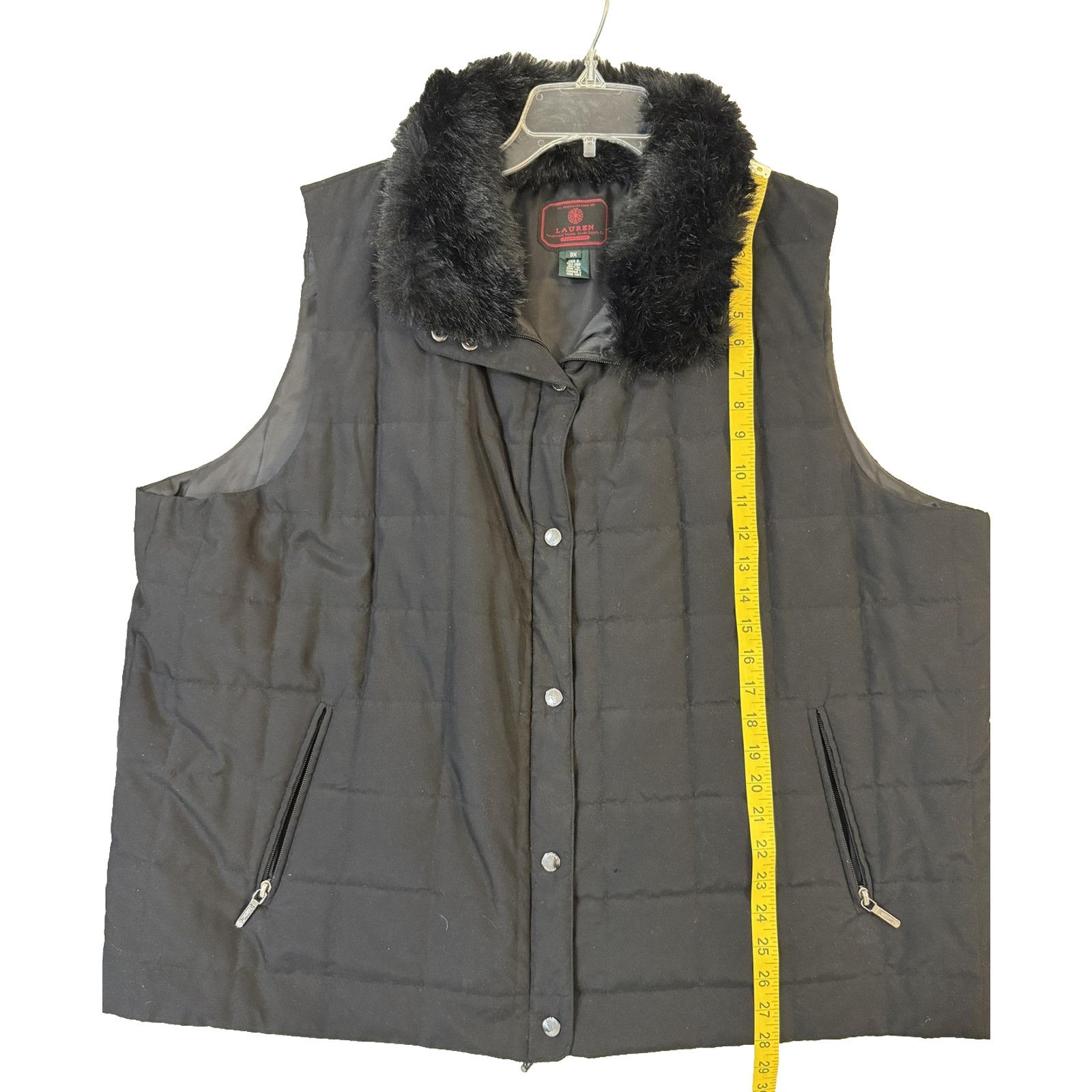 Lauren Ralph Lauren Lauren by Ralph Lauren BLACK LABEL Vest Womens 3X Faux Fur Size 3XL / US 20-22 - 7 Thumbnail