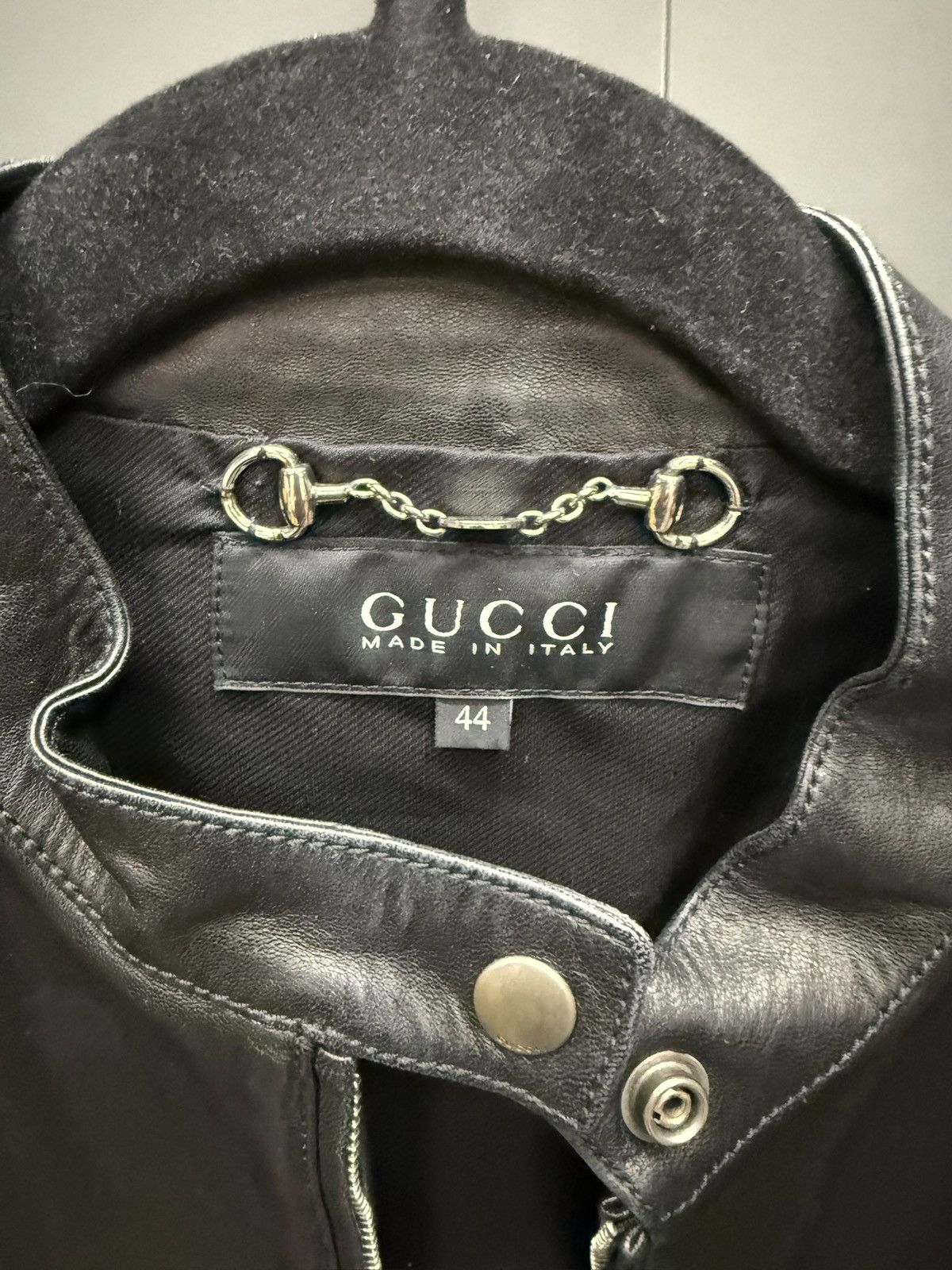 Gucci Gucci Brown Leather Motorcycle Jacket Size 44 Size US S / EU 44-46 / 1 - 2 Thumbnail