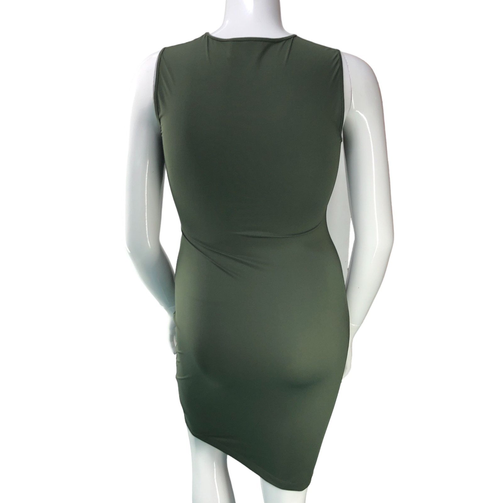 Theory Theory Sz M Dress Sheath Travel Jersey Gathered Waist Green Size M / US 6-8 / IT 42-44 - 7 Thumbnail