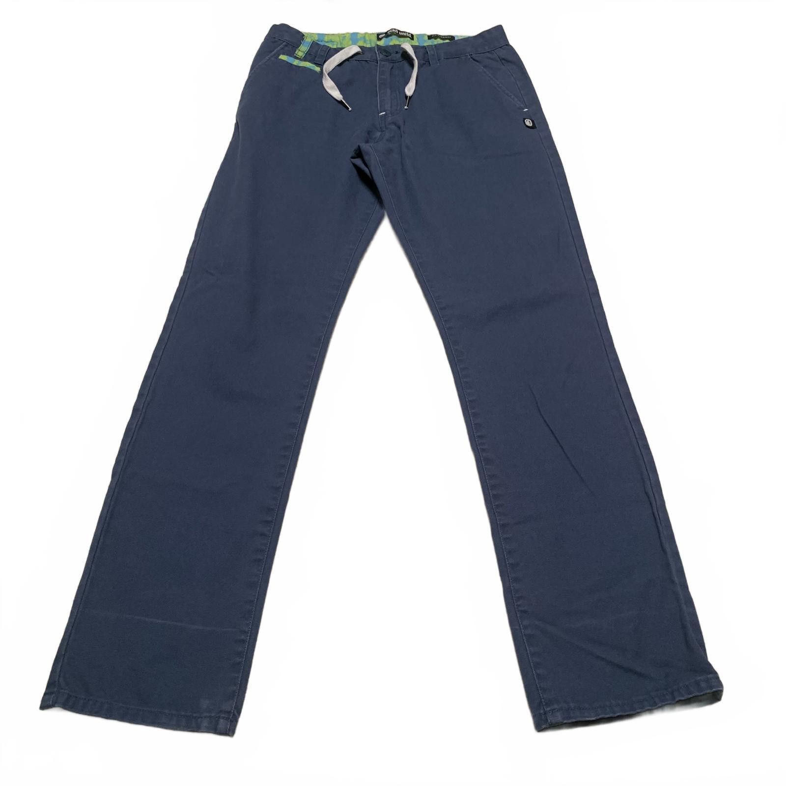Ecko Unltd. Ecko Unltd. Men's Navy Blue Straight Fit Pants W32 Size US 32 / EU 48 - 1 Thumbnail