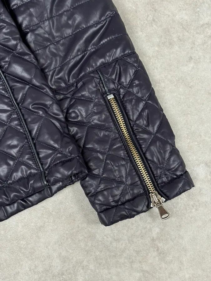 Dolce & Gabbana AW2007 Dolce & Gabbana Dark Purple Puffer Lamb Leather Jacket Size US M / EU 48-50 / 2 - 8 Thumbnail