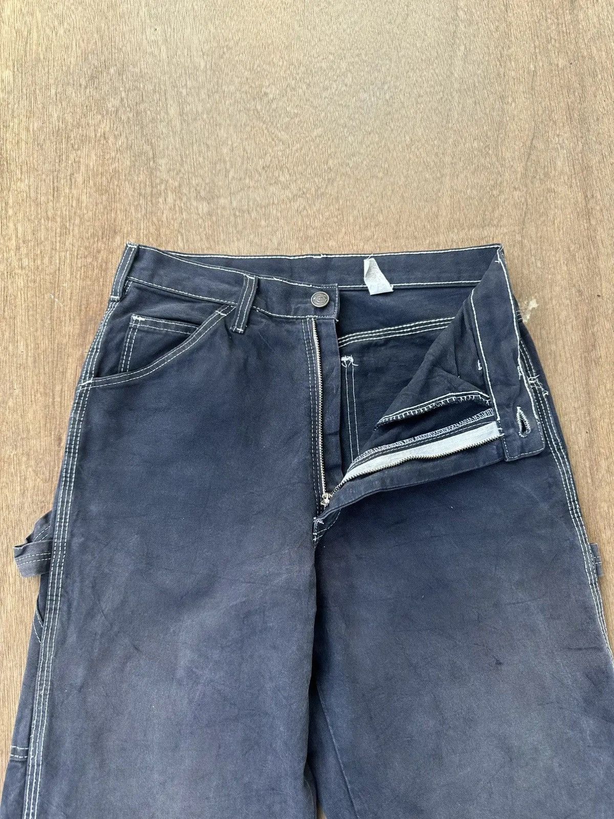 Dickies STEALS🔥VINTAGE DICKIES WORKWEAR FADED BAGGY CARPENTER PANTS Size US 27 - 7 Thumbnail