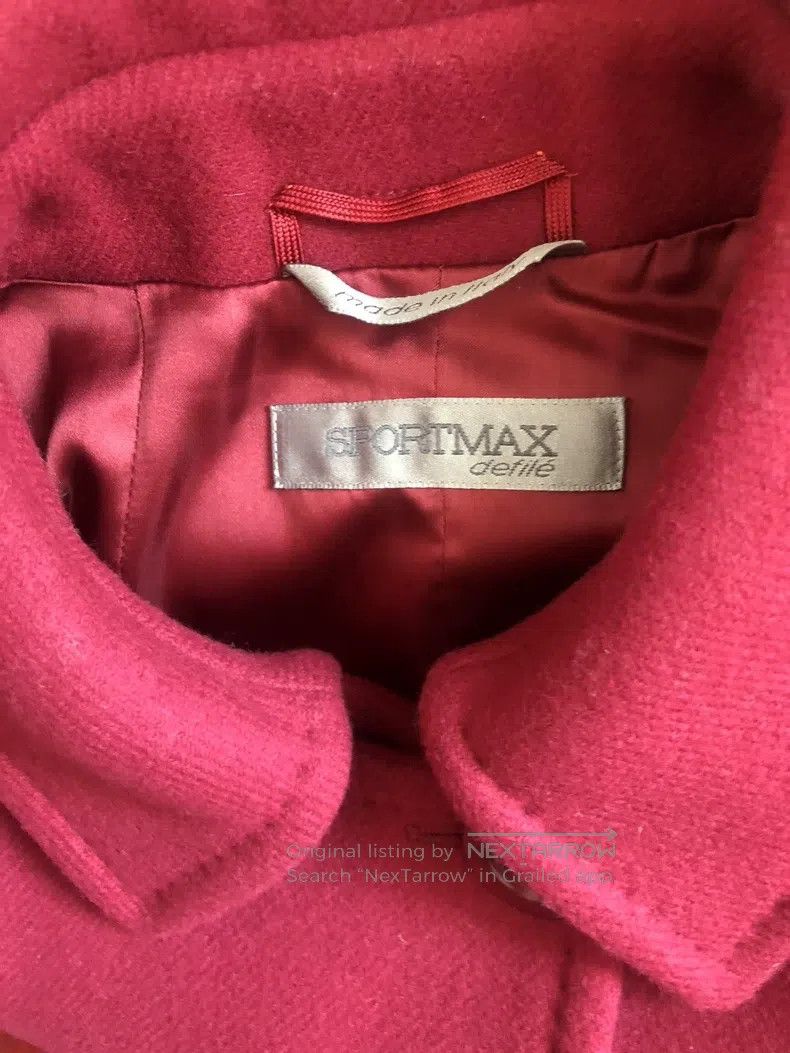 Max Mara Max Mara Red Wool Coat Size XXS / US 00 / IT 34 - 8 Thumbnail