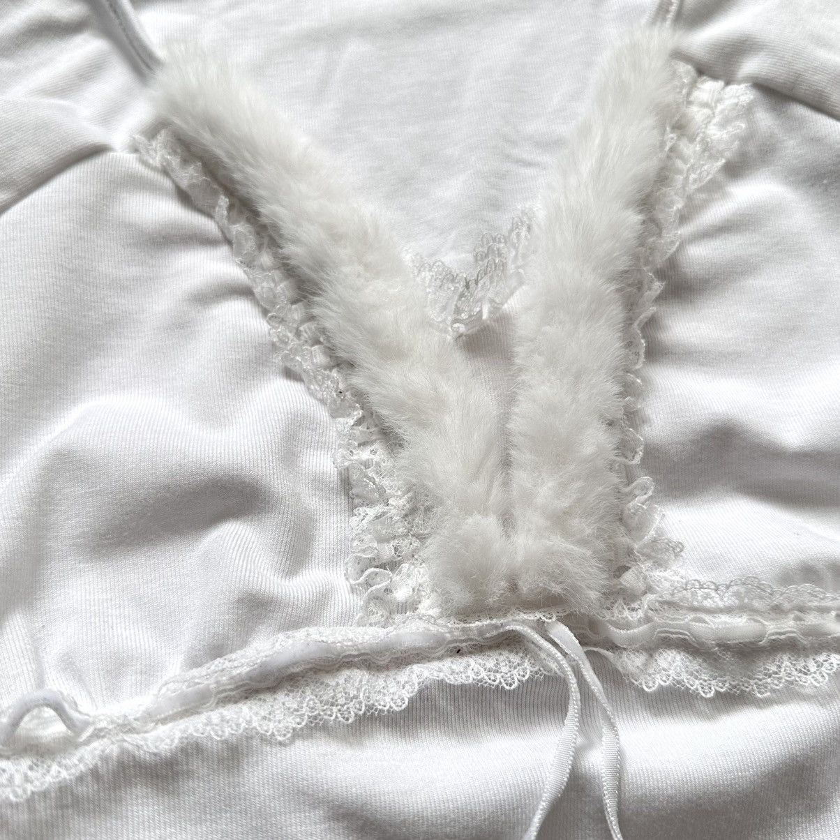 Hysteric Glamour Sexy Y2K Hysteric Glamour Vibe Lace Fur Long Sleeve T Shirt Size S / US 4 / IT 40 - 5 Thumbnail