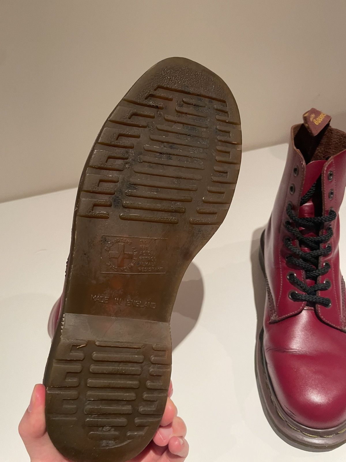 Dr. Martens Dr Martens Red 1460 Made in England Boots Size US 9 / EU 42 - 5 Thumbnail