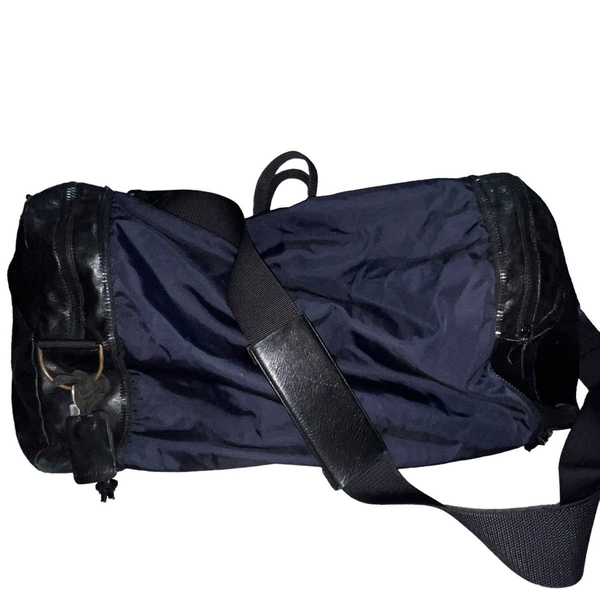 Helmut Lang HELMUT LANG 04AW 2WAY LEATHER SHOULDER BAG/ NYLON BOSTON BAG Size ONE SIZE - 4 Thumbnail