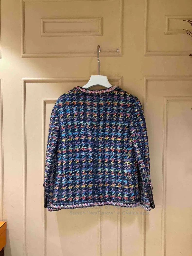 Chanel Chanel Fantasy colour block thousand-bird check round-neck Size XXS / US 00 / IT 34 - 2 Thumbnail
