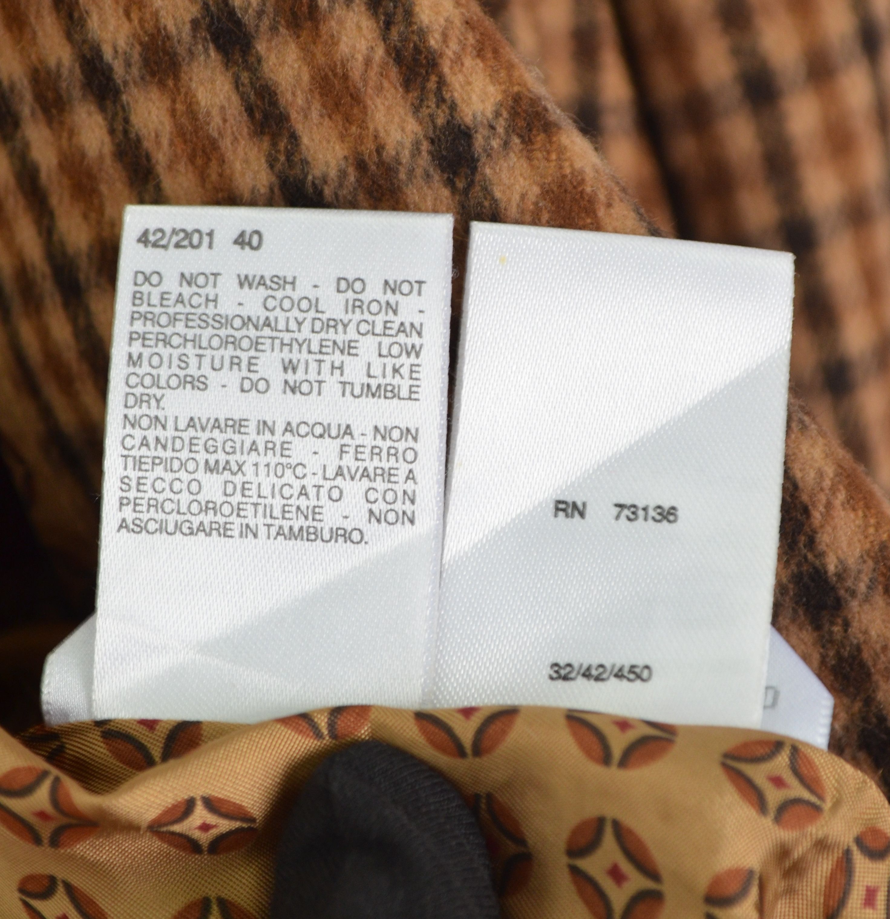 Designer × Max Mara Max Mara Check Brown Wool Angora Blazer Jacket Size US6 Size M / US 6-8 / IT 42-44 - 17 Thumbnail