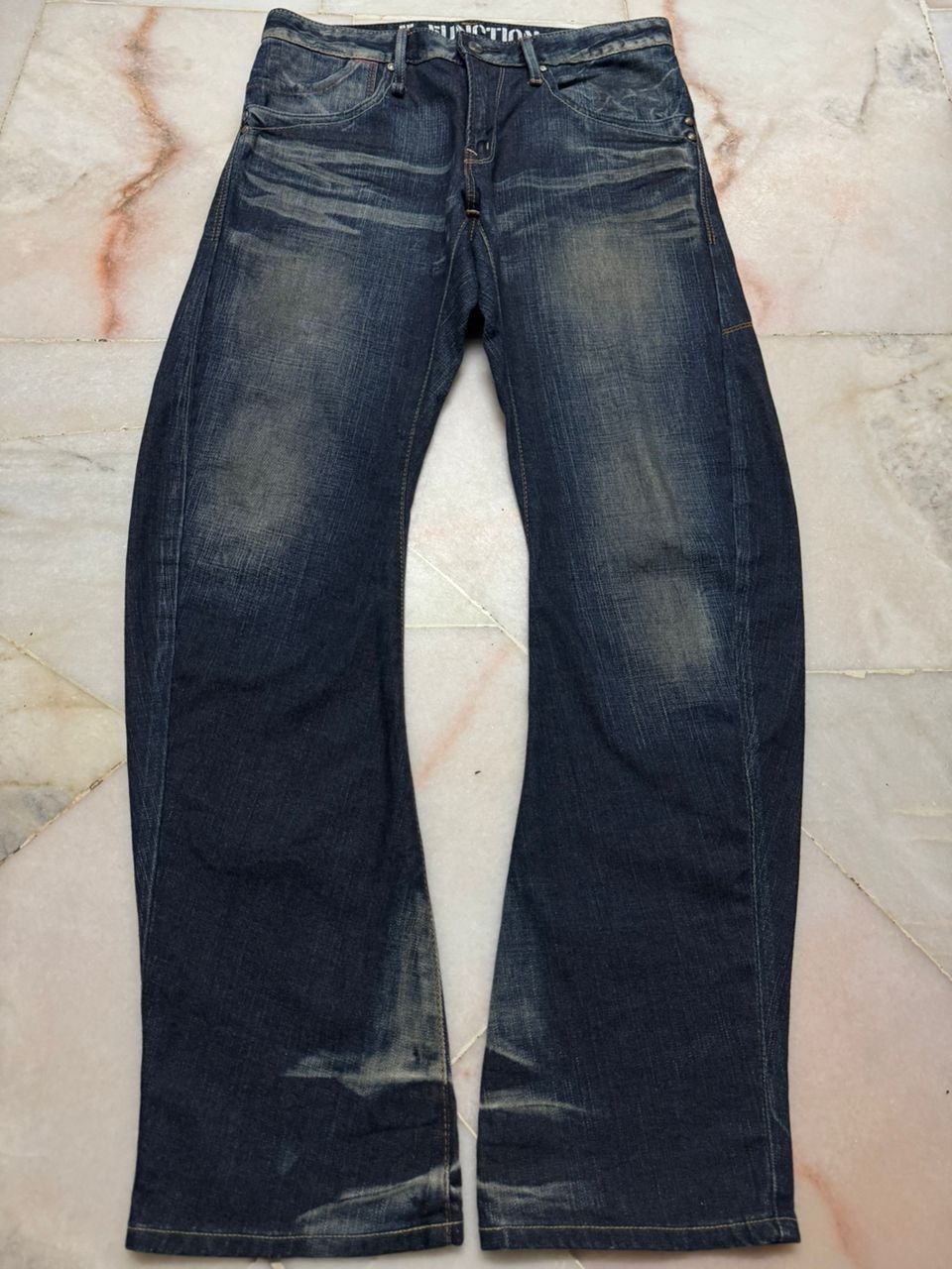 Edwin 💥VINTAGE Y2K E-FUNCTION EDWIN WHISKER MUDWASH DARK JEANS Size US 32 / EU 48 - 23 Thumbnail