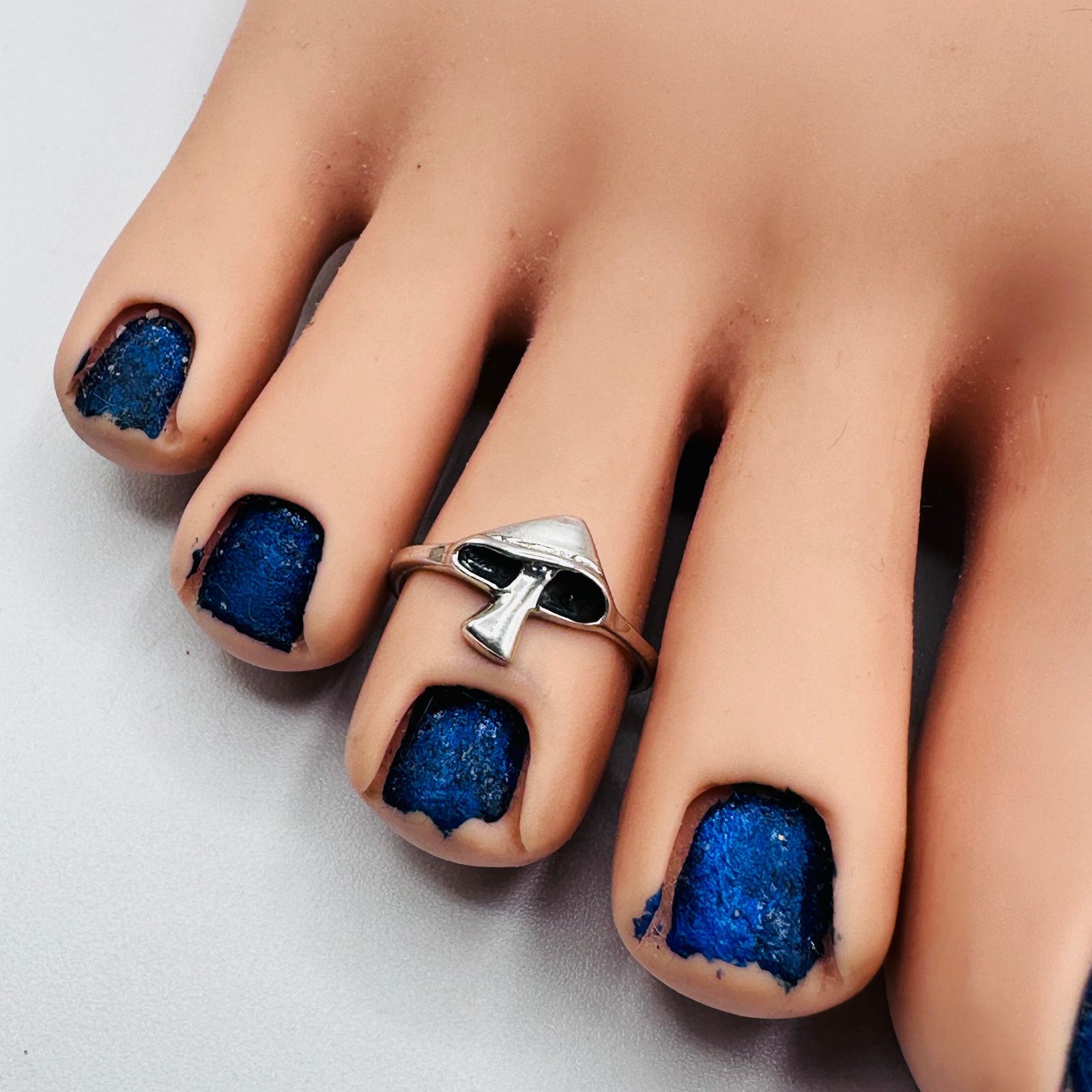 Other Sterling Silver Mushroom Toe Ring Size ONE SIZE - 2 Thumbnail