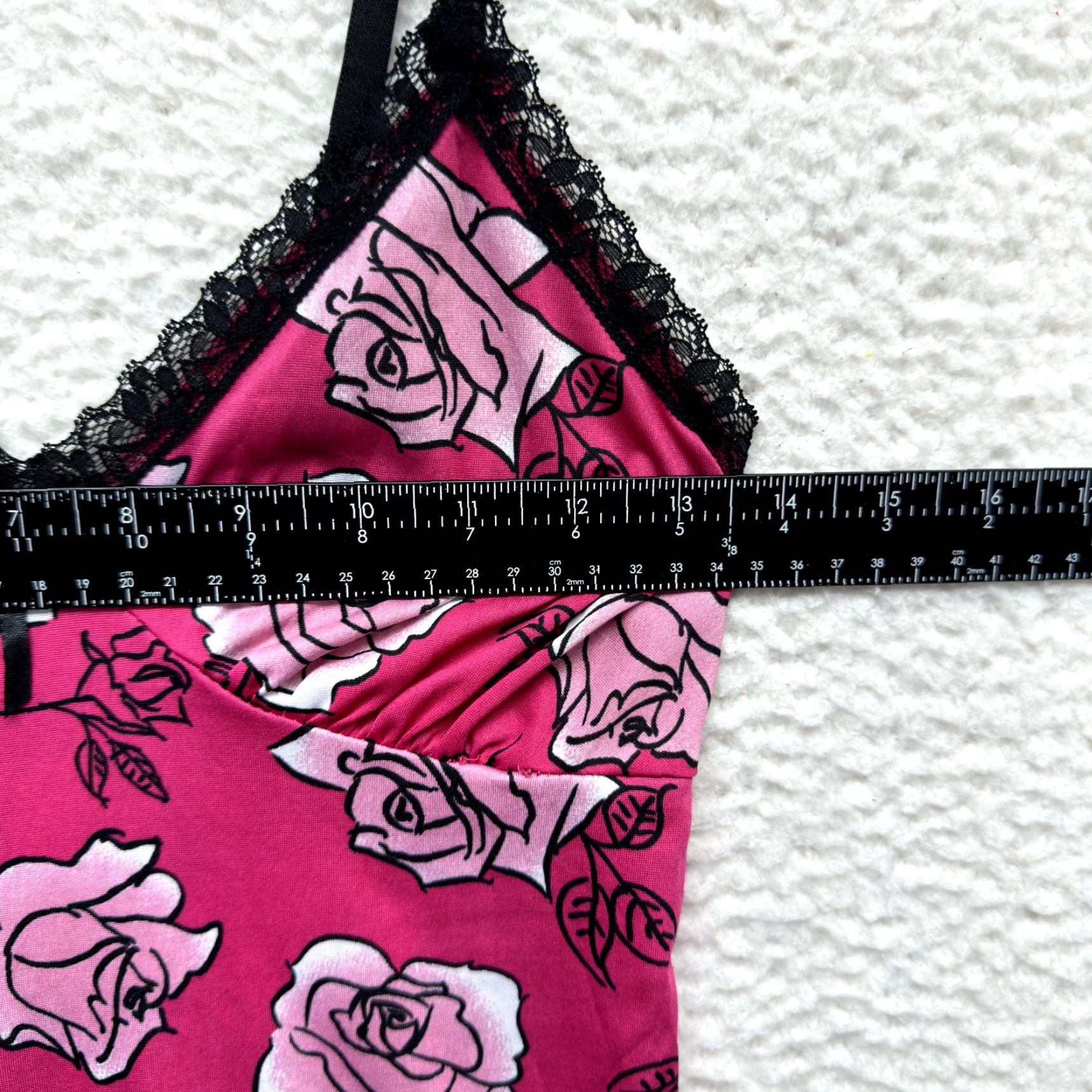 Vintage VINTAGE Y2K Slip Dress Pink Rose Floral Lace Tattoo Rockabilly M Womens Size M / US 6-8 / IT 42-44 - 4 Thumbnail