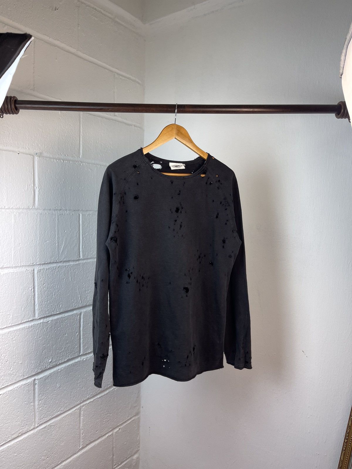 If Six Was Nine × Le Grande Bleu (L.G.B.) × SBTG 2000s Sabotage Paul Harvey Distressed Long Sleeeve T Size US M / EU 48-50 / 2 - 5 Thumbnail