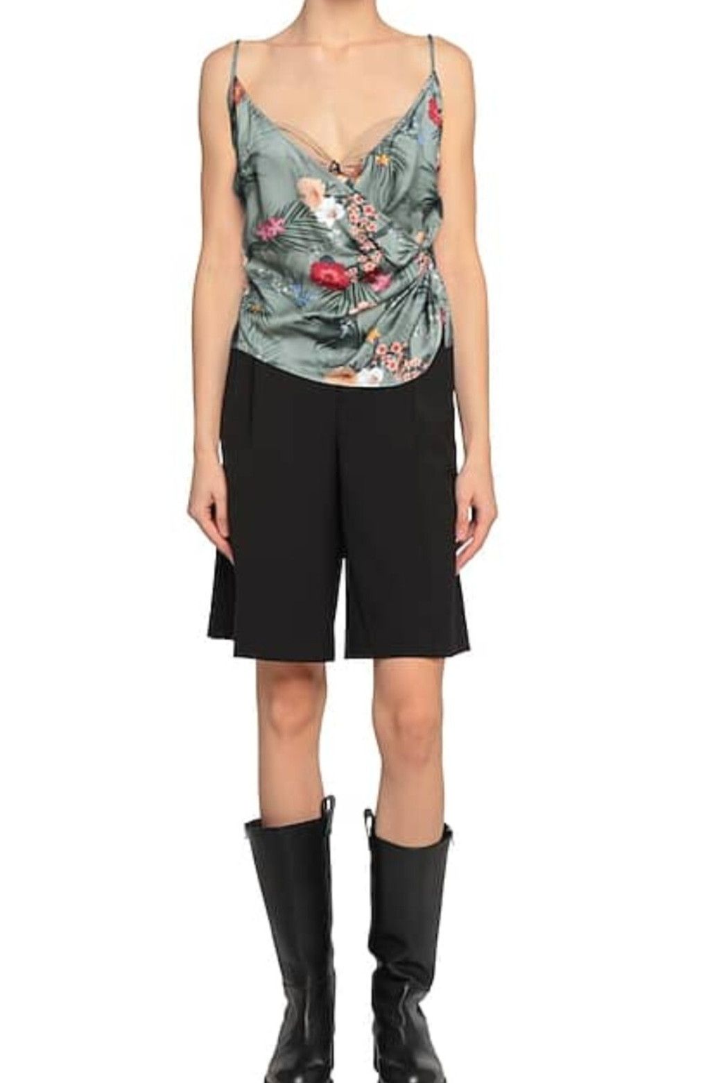 Ih Nom Uh Nit IH NOM UH NIT Tropical Print Silk Top XS BNWT Size XS / US 0-2 / IT 36-38 - 2 Thumbnail