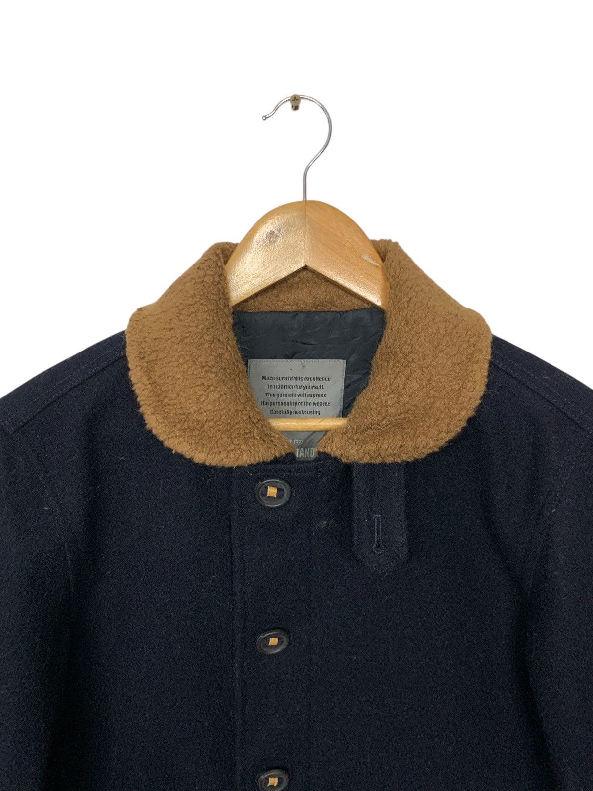 Designer × Journal Standard × Yohji Yamamoto Rare Japanese Journal Standard Zipper Down Wool Jacket Size US M / EU 48-50 / 2 - 6 Thumbnail