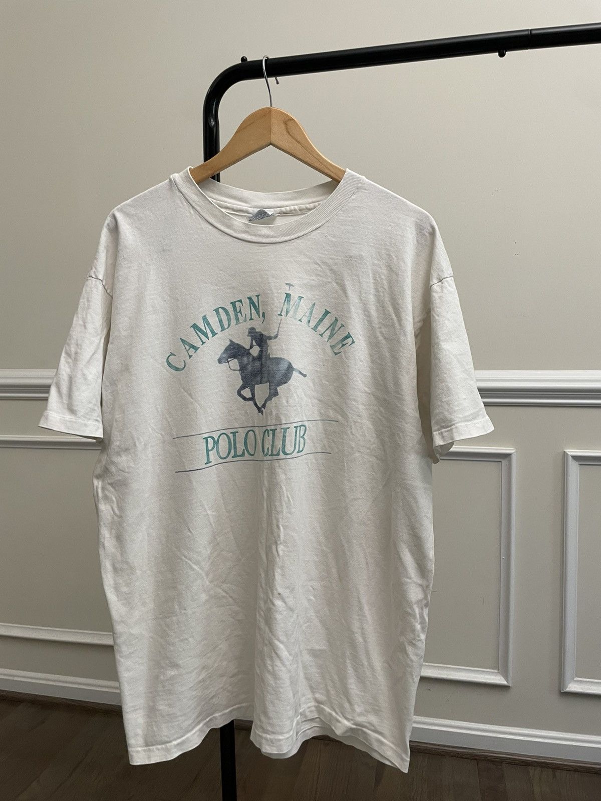Vintage Vintage 90s Camden Maine Polo Club Graphic Tee Horse Size US XL / EU 56 / 4 - 2 Thumbnail