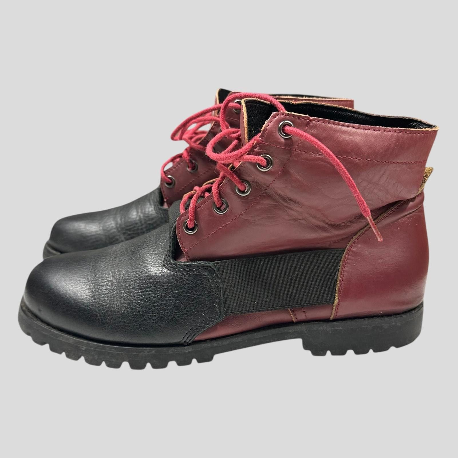 Comme des Garcons CDG Homme Plus FW10 Vibram Leather Bi-colour Boots - UK7/7.5 Size US 8 / EU 41 - 4 Thumbnail