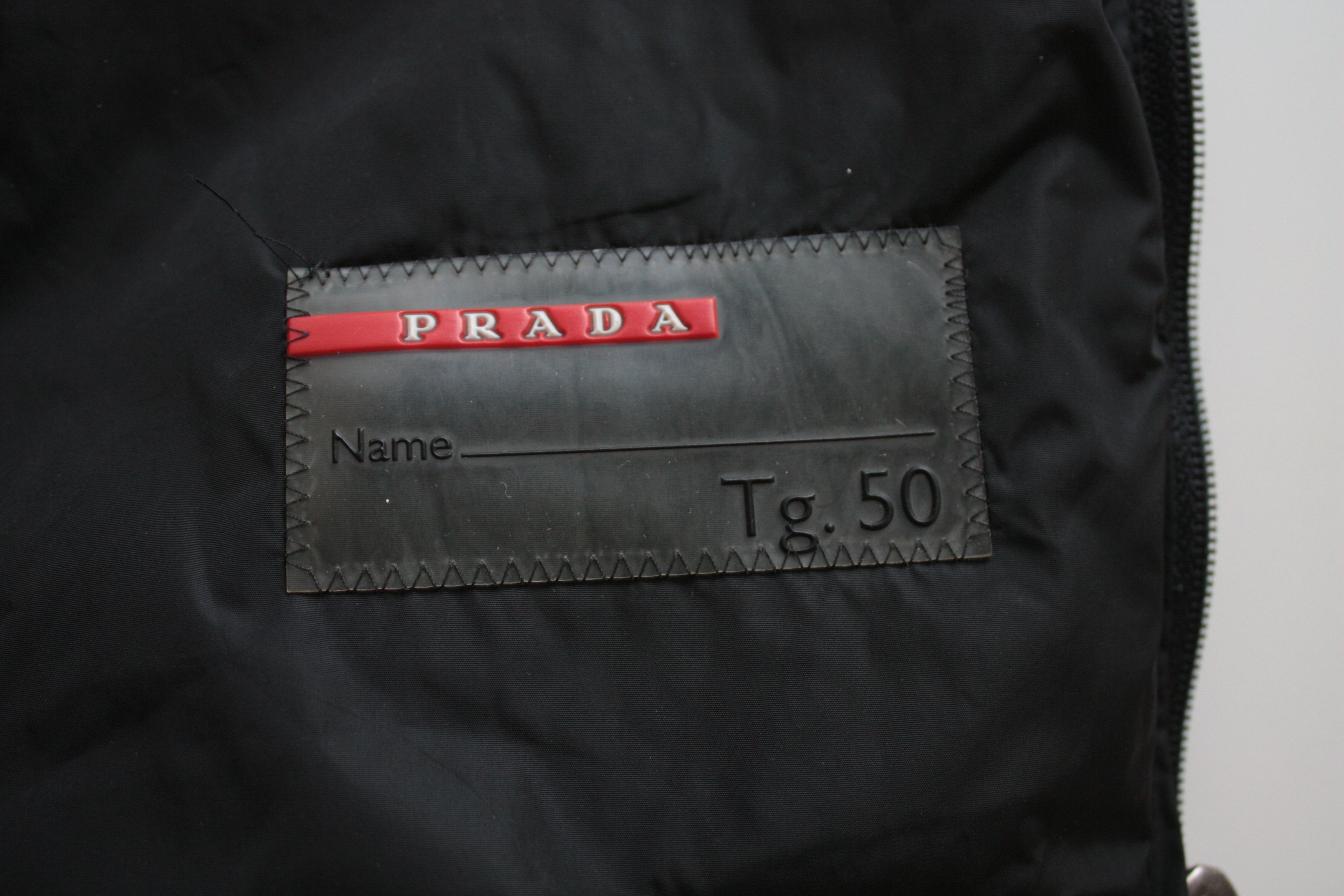 Prada Prada Lightweight Black Nylon Jacket Art.SGV810 Men's 50 Size US M / EU 48-50 / 2 - 7 Thumbnail