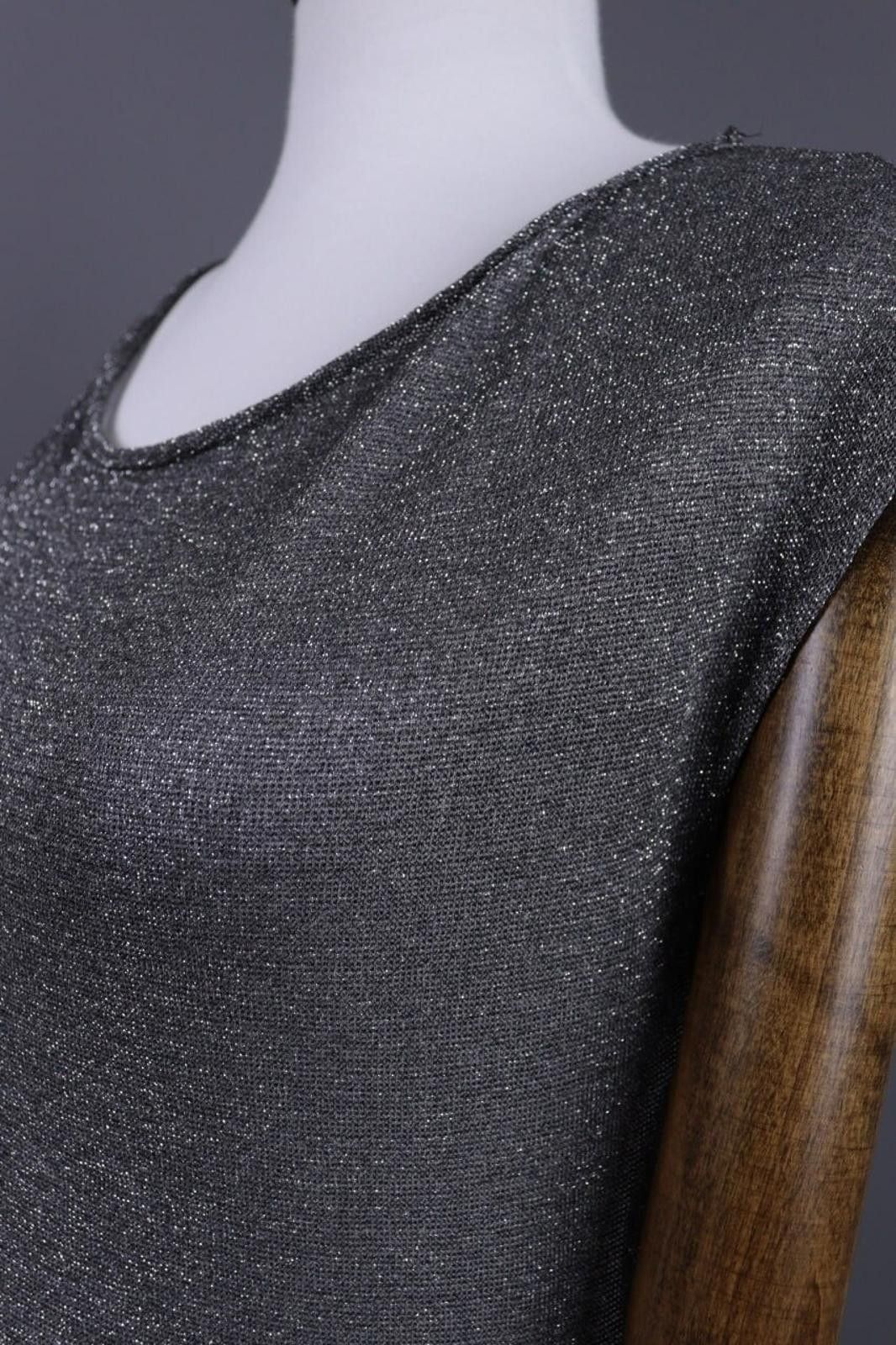 Designer Sarah Pacini Gray Bodycon Evening Dress Size One Size Size ONE SIZE - 7 Thumbnail