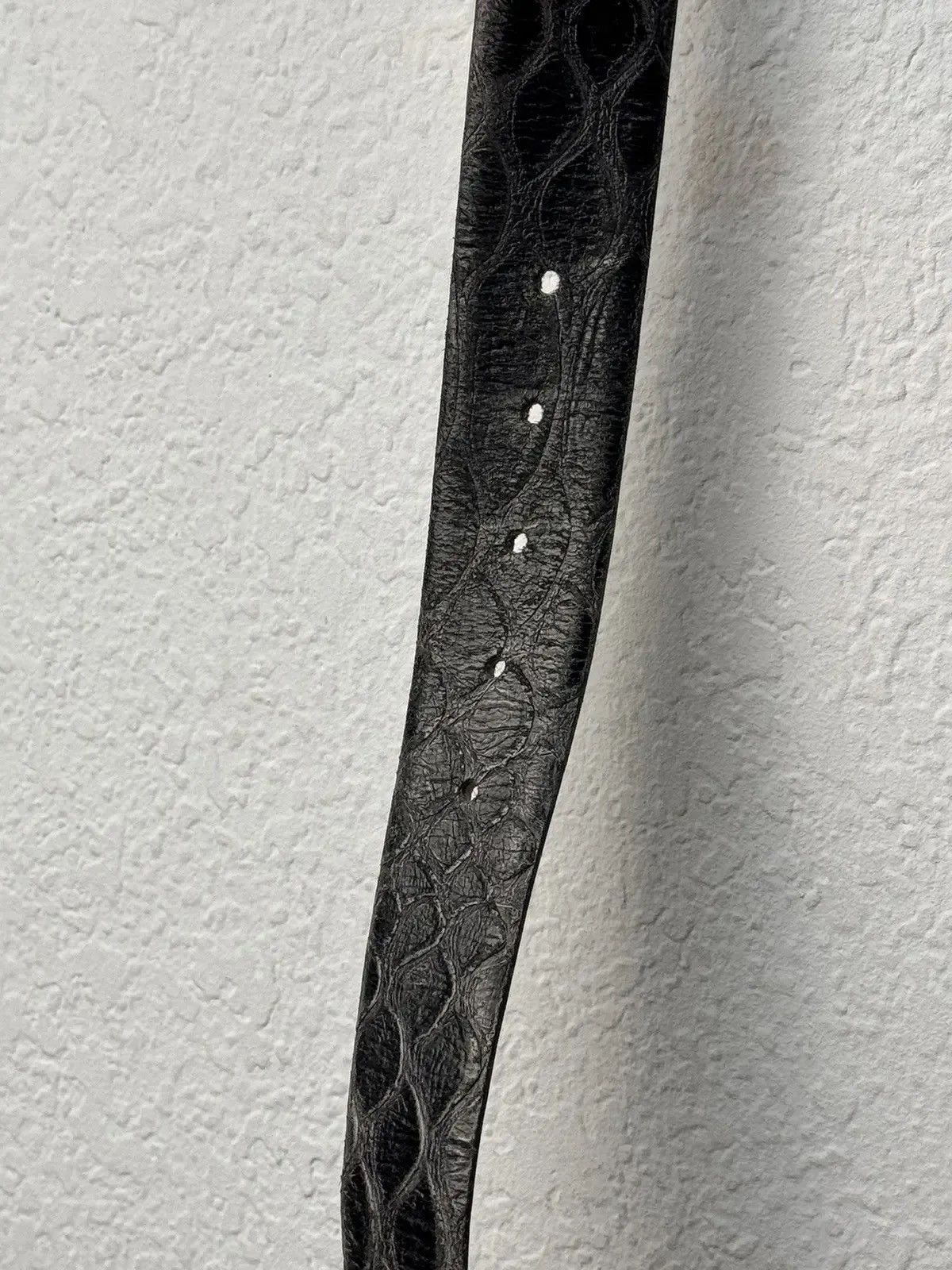 If Six Was Nine × Le Grande Bleu (L.G.B.) × Vintage VINTAGE PYTHON GOTHIC LEATHER BELT RICK OWENS STYLE Size ONE SIZE - 2 Thumbnail